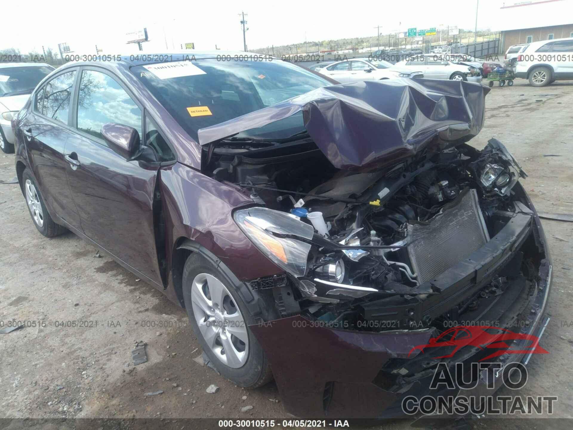 KIA FORTE 2017 - 3KPFK4A77HE055426