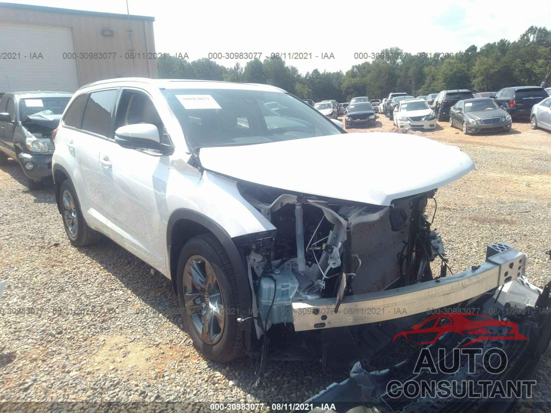 TOYOTA HIGHLANDER 2019 - 5TDYZRFH2KS367525