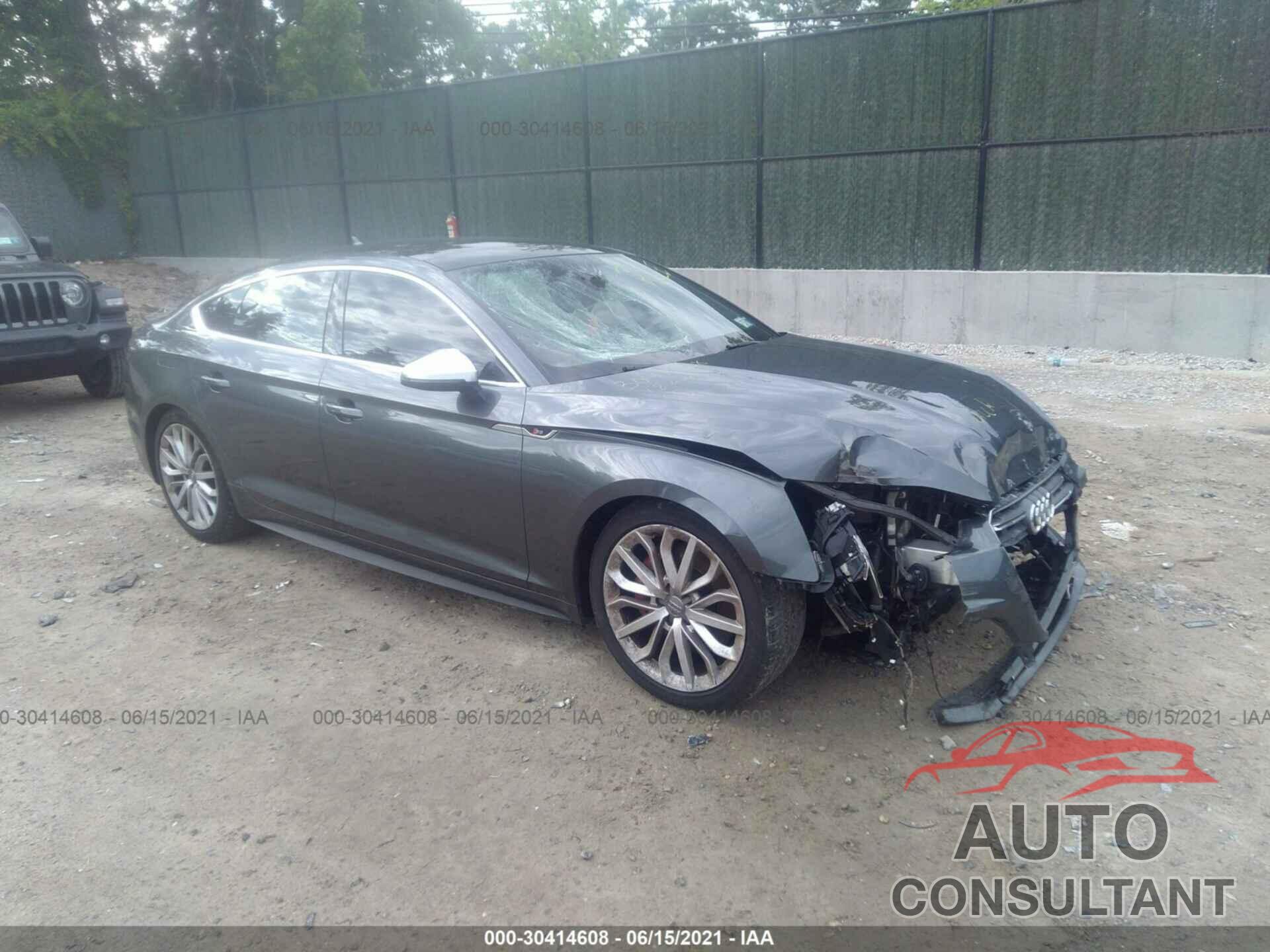 AUDI S5 SPORTBACK 2018 - WAUB4CF59JA006101