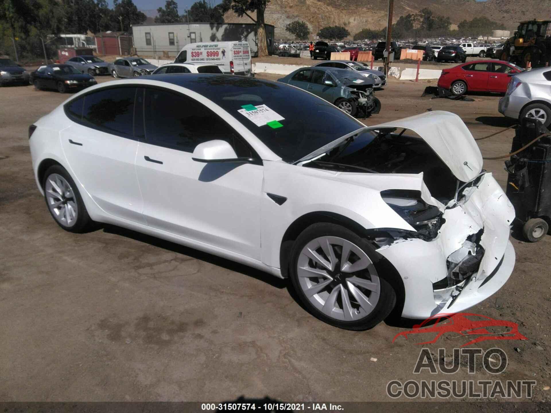 TESLA MODEL 3 2021 - 5YJ3E1EA6MF059938