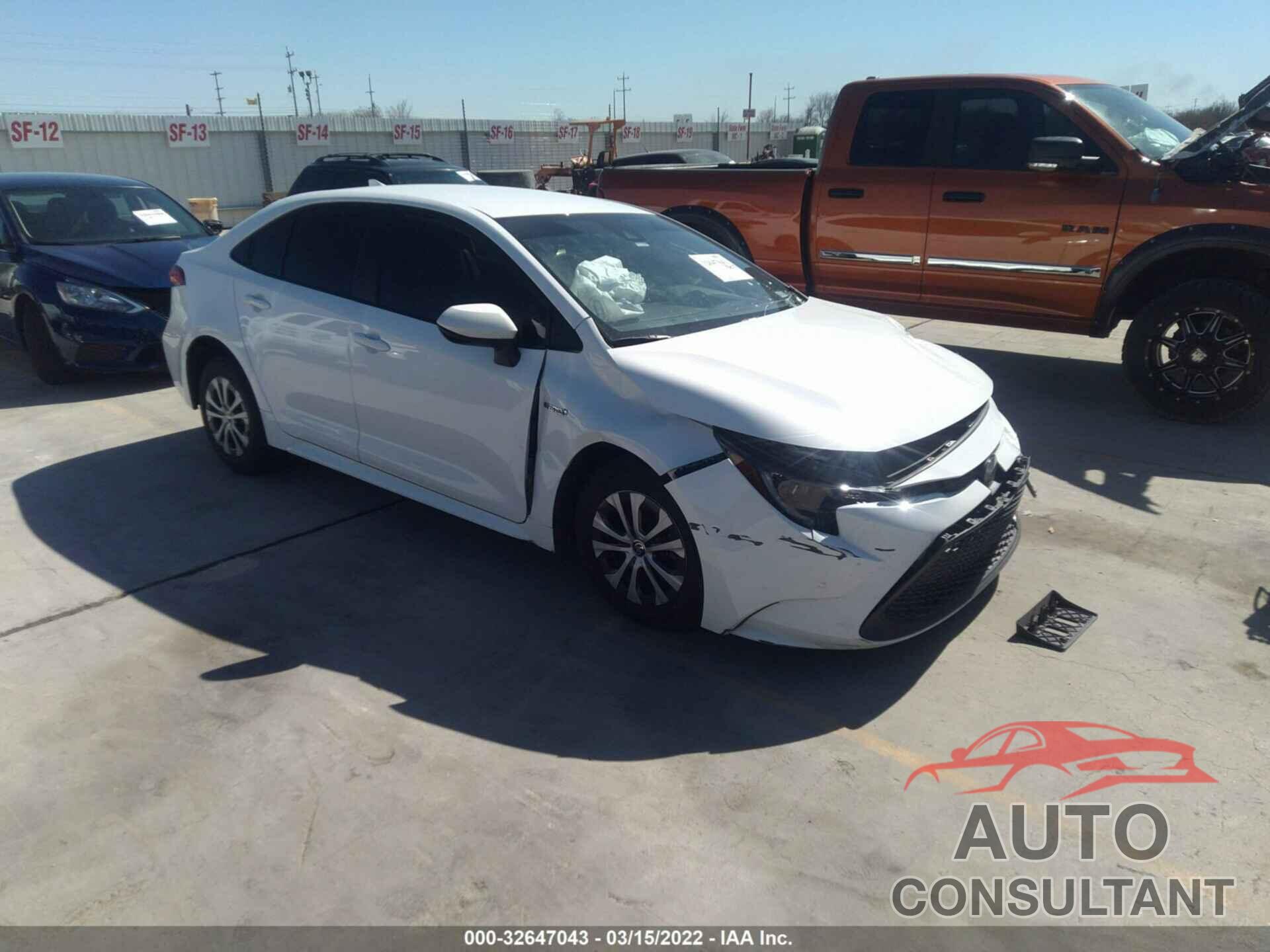 TOYOTA COROLLA 2021 - JTDEAMDE1MJ004347