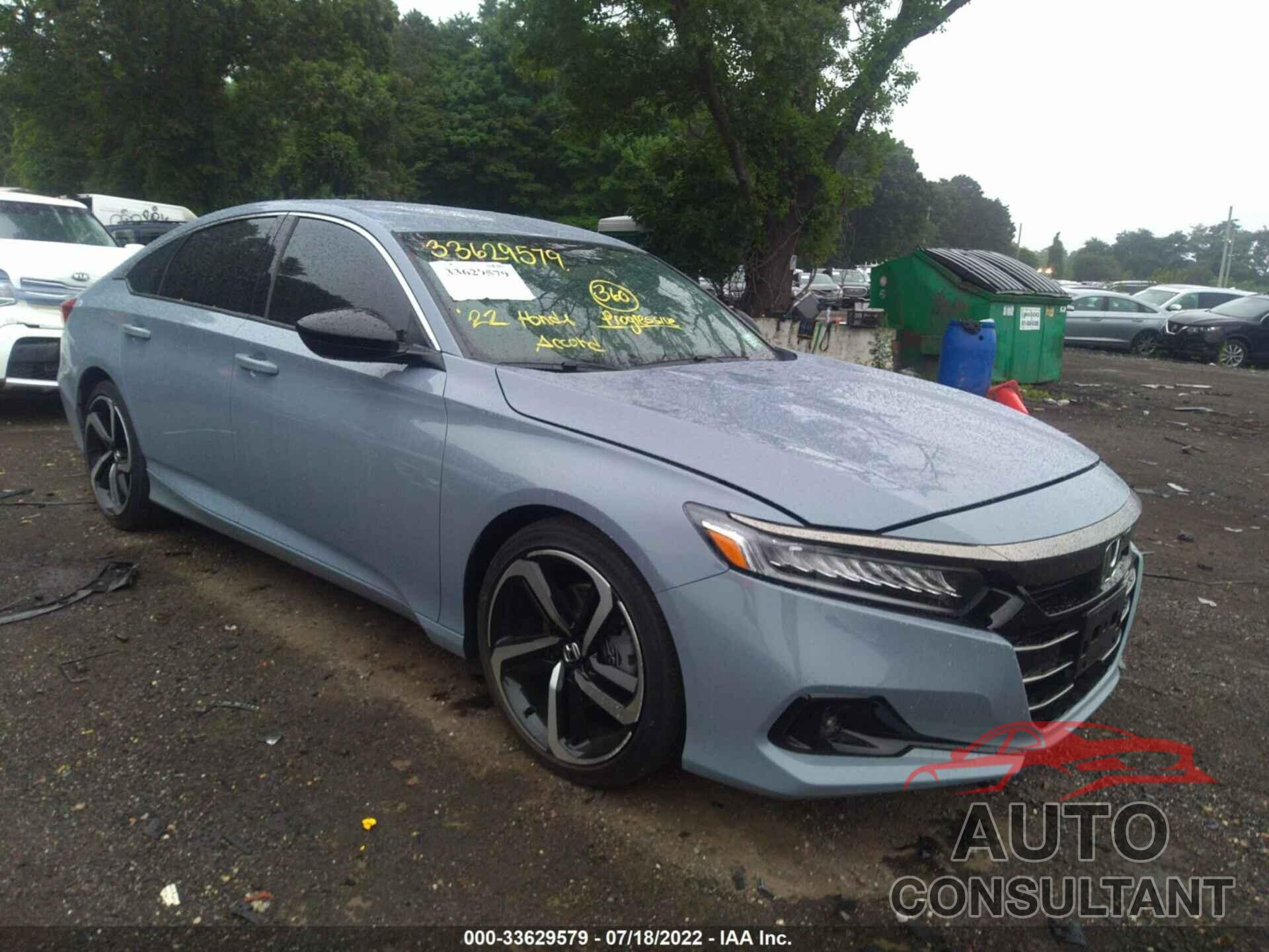 HONDA ACCORD SEDAN 2022 - 1HGCV1F31NA040631