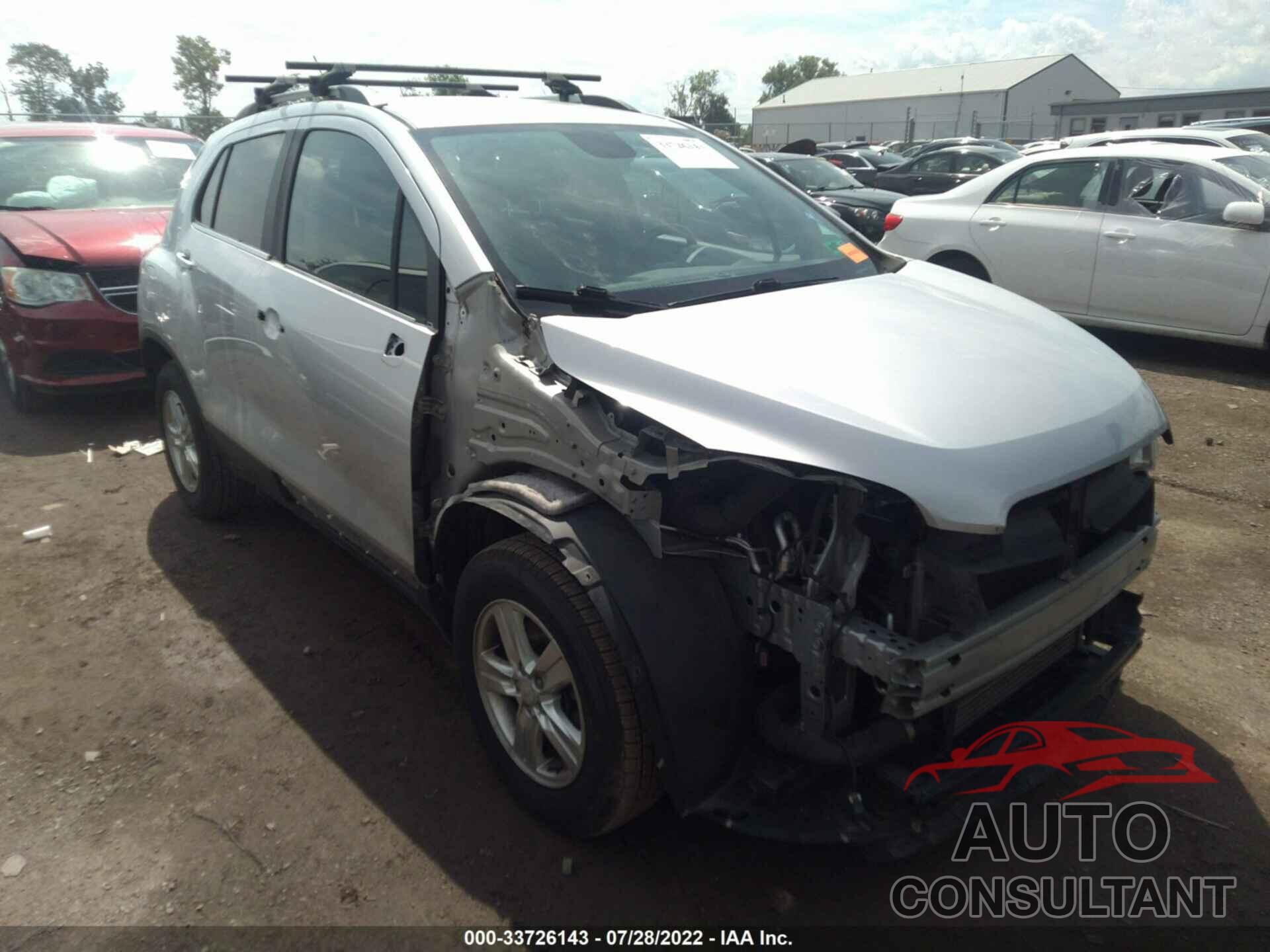 CHEVROLET TRAX 2016 - 3GNCJPSBXGL279334