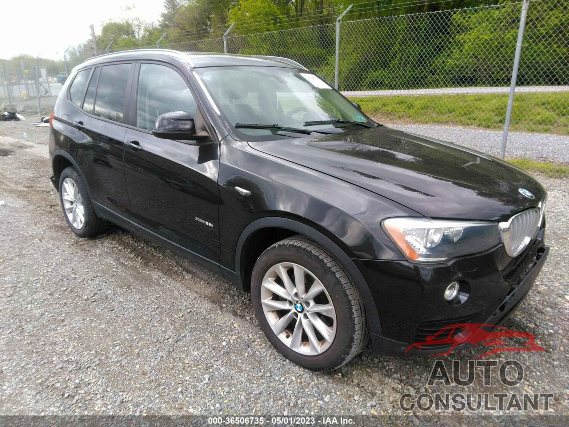 BMW X3 2016 - 5UXWX9C55G0D68610