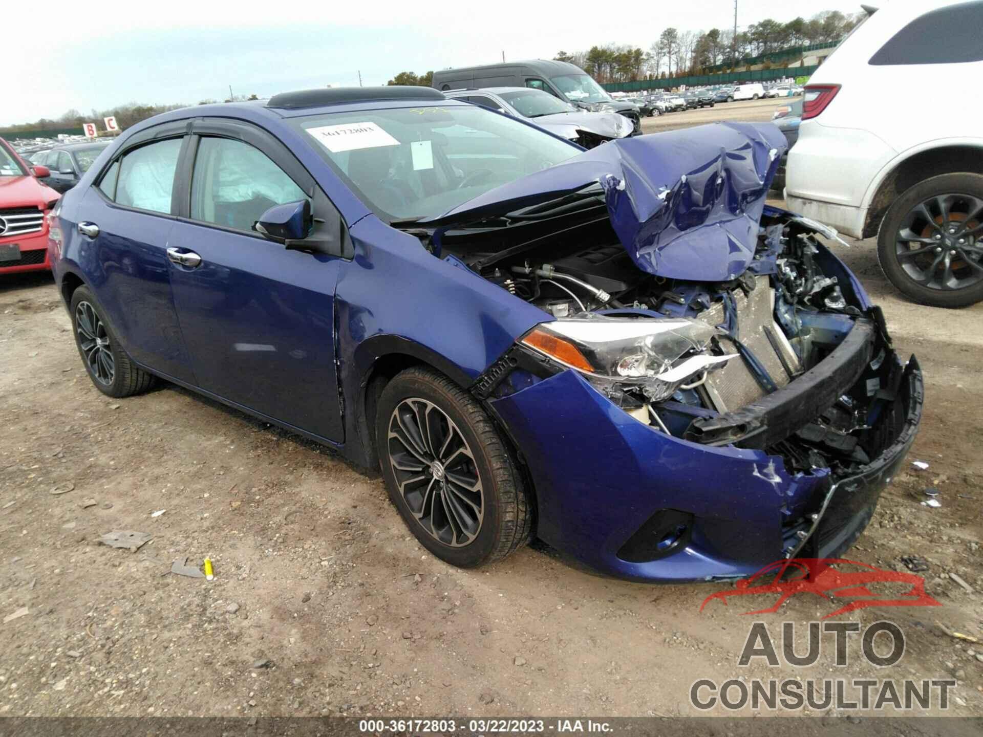 TOYOTA COROLLA 2016 - 2T1BURHE6GC550837