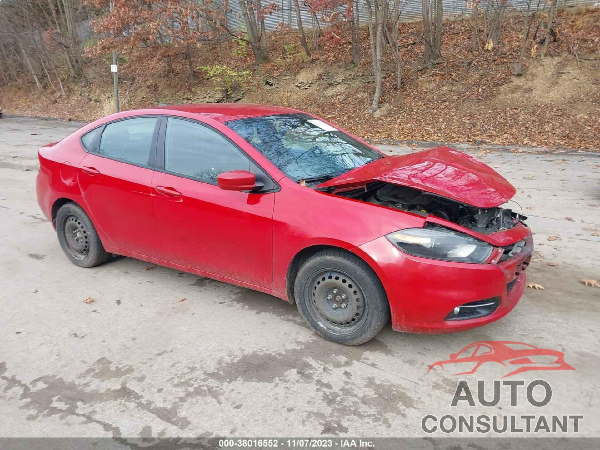 DODGE DART 2016 - 1C3CDFBB8GD531649