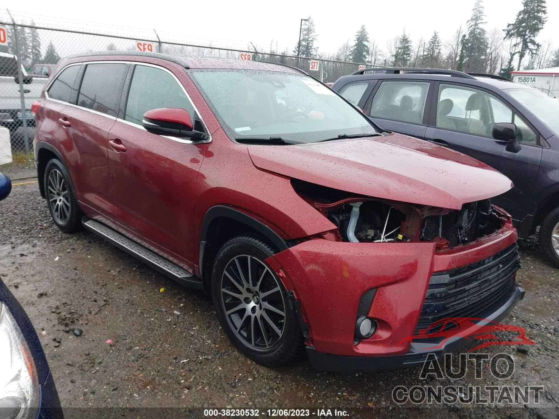 TOYOTA HIGHLANDER 2017 - 5TDJZRFH1HS395729
