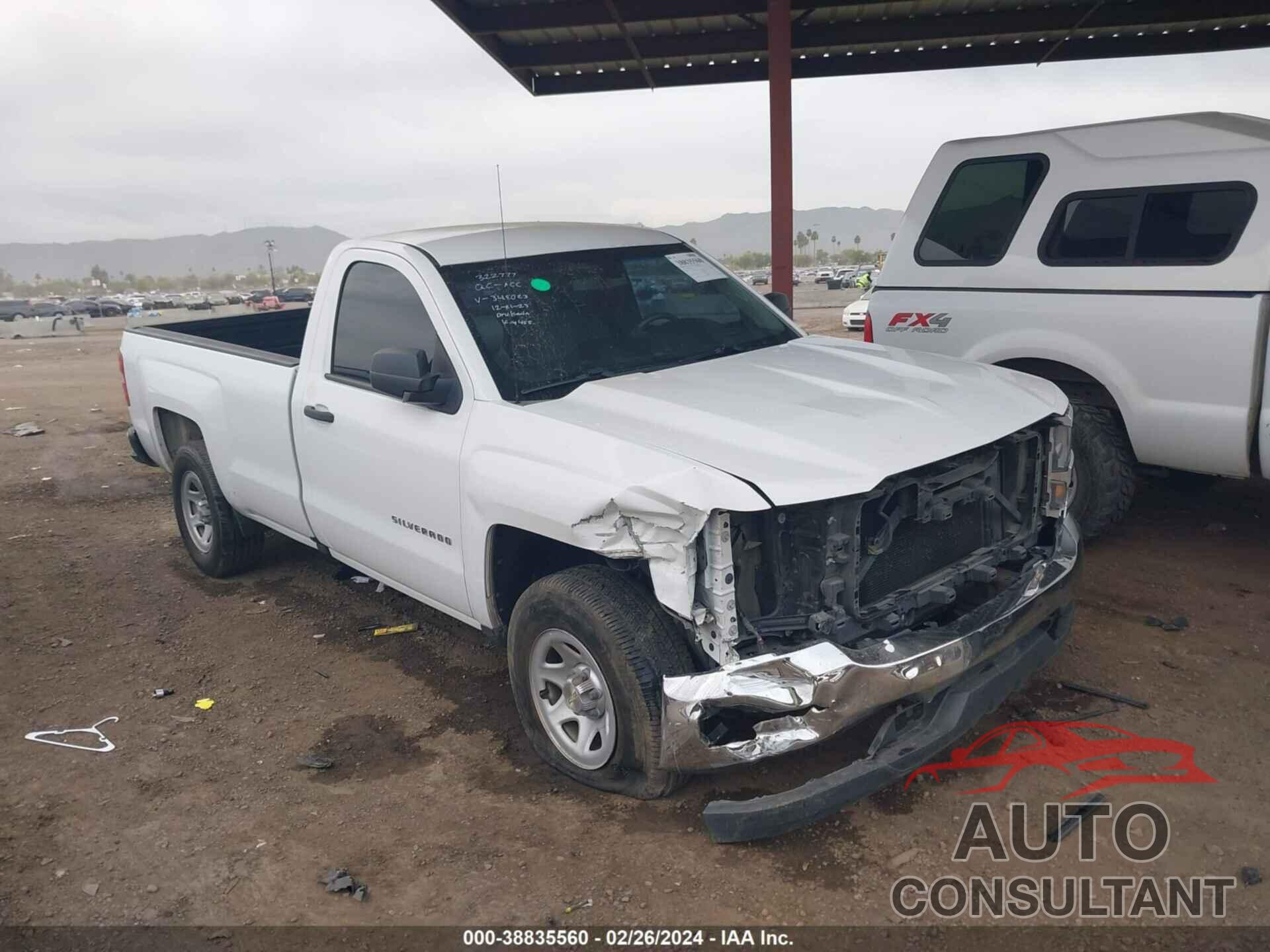 CHEVROLET SILVERADO 1500 2016 - 1GCNCNEH9GZ348023