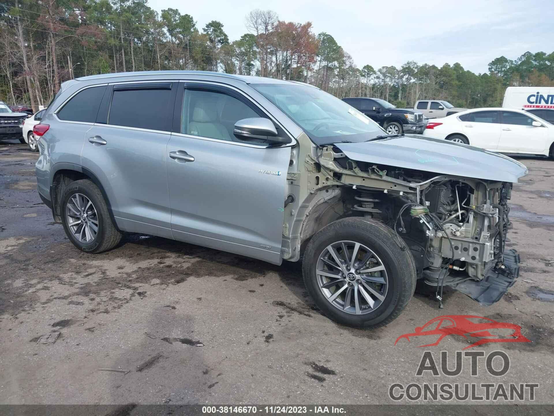 TOYOTA HIGHLANDER HYBRID 2018 - 5TDJGRFH0JS044046