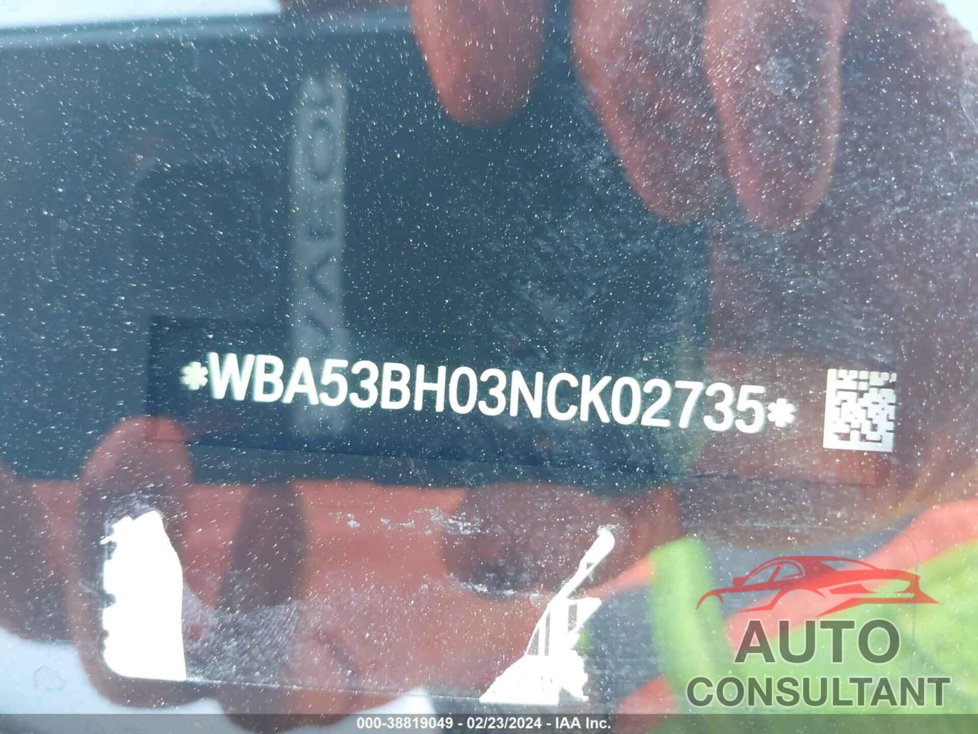 BMW 530 2022 - WBA53BH03NCK02735