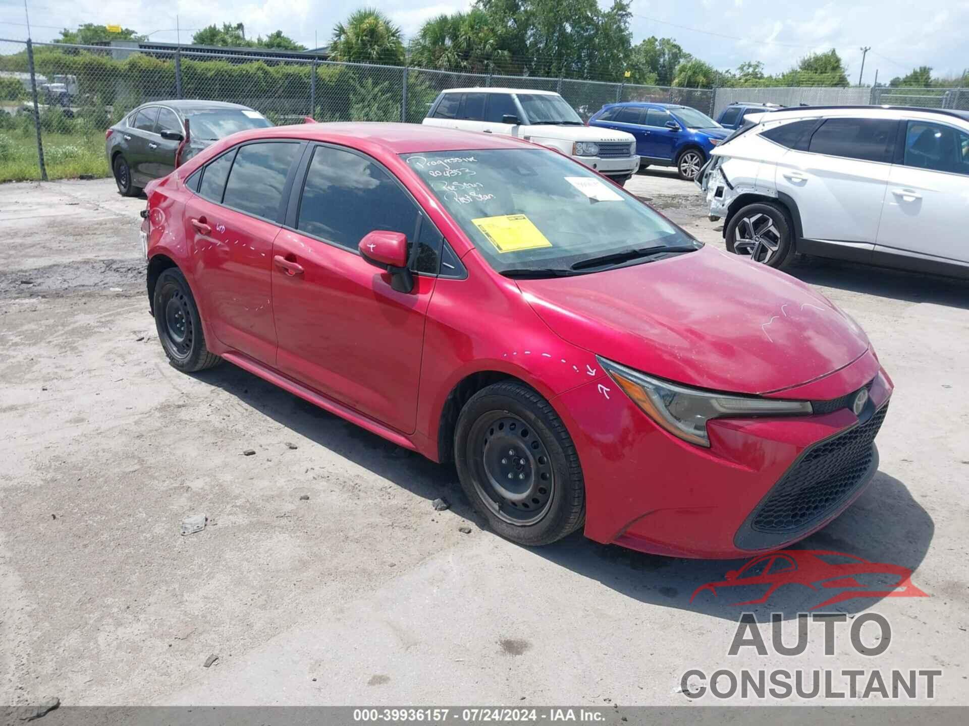 TOYOTA COROLLA 2020 - JTDEPRAE0LJ017069