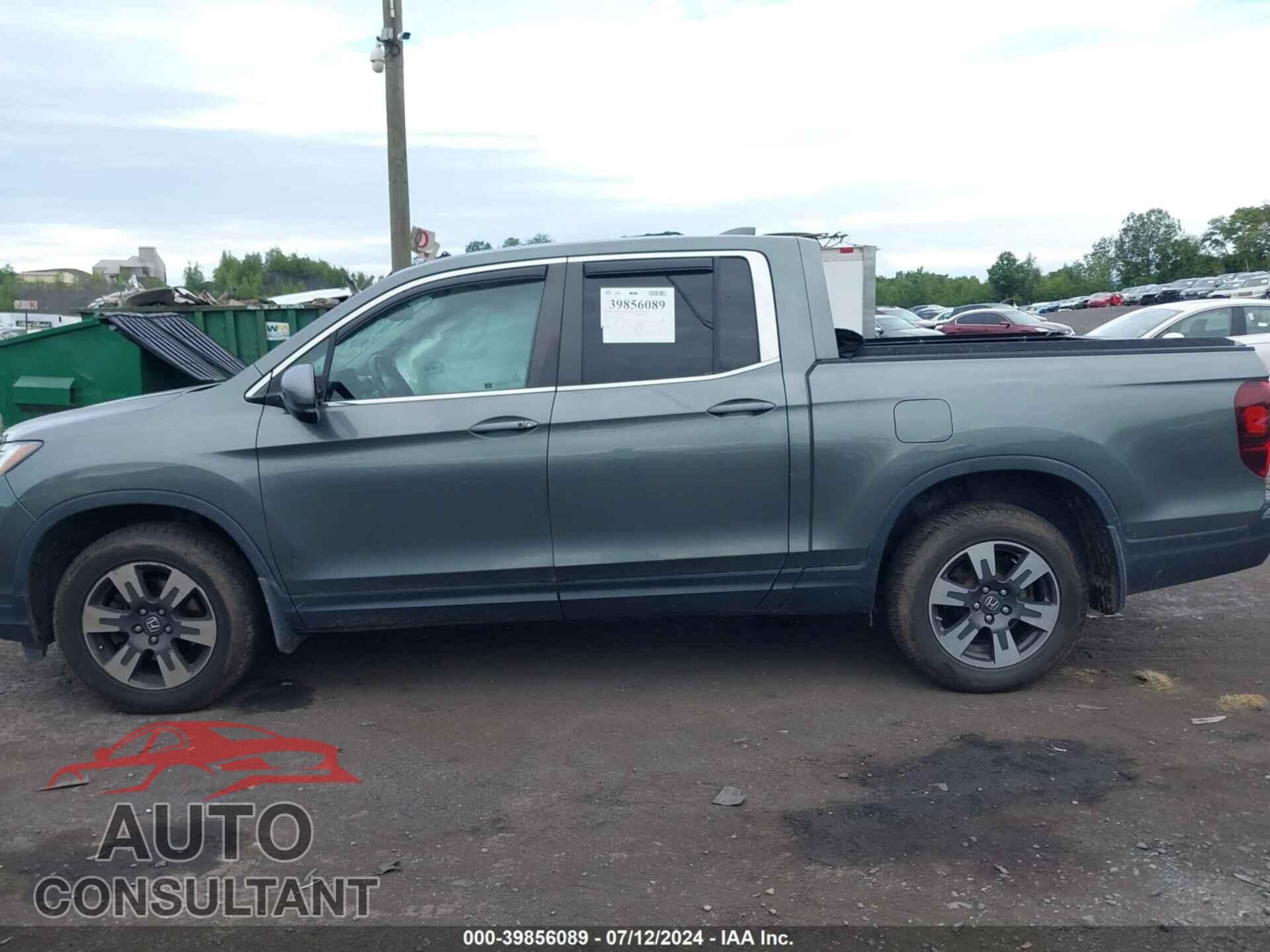 HONDA RIDGELINE 2017 - 5FPYK3F68HB030233