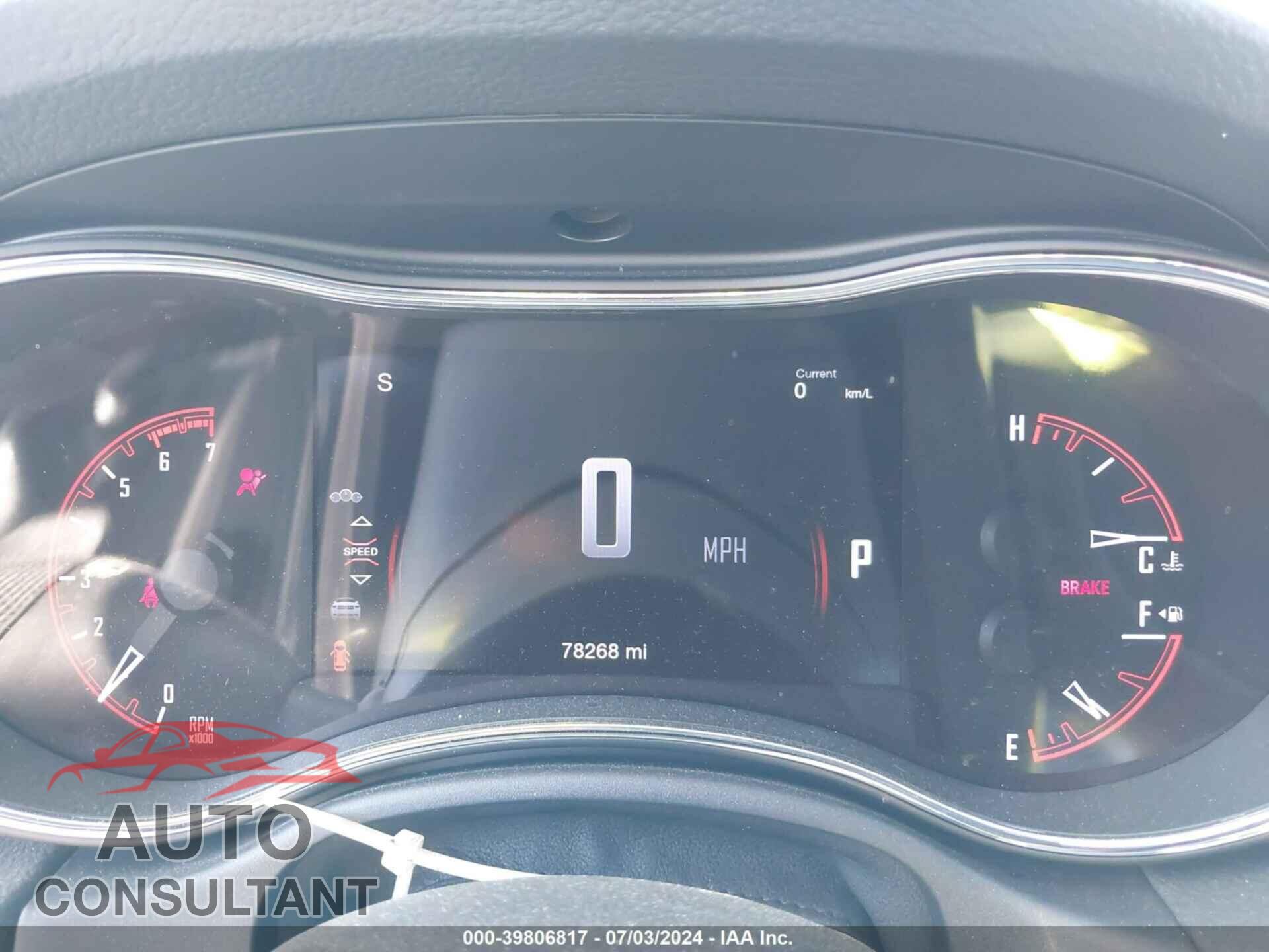 DODGE DURANGO 2017 - 1C4SDHCT2HC680687