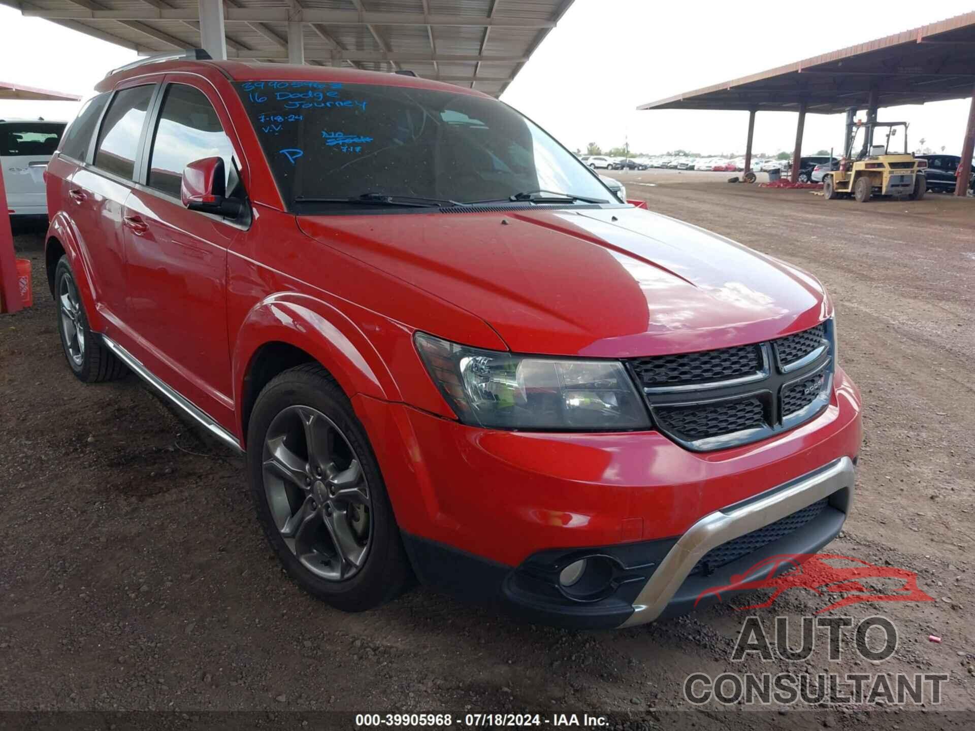 DODGE JOURNEY 2016 - 3C4PDCGG2GT239229