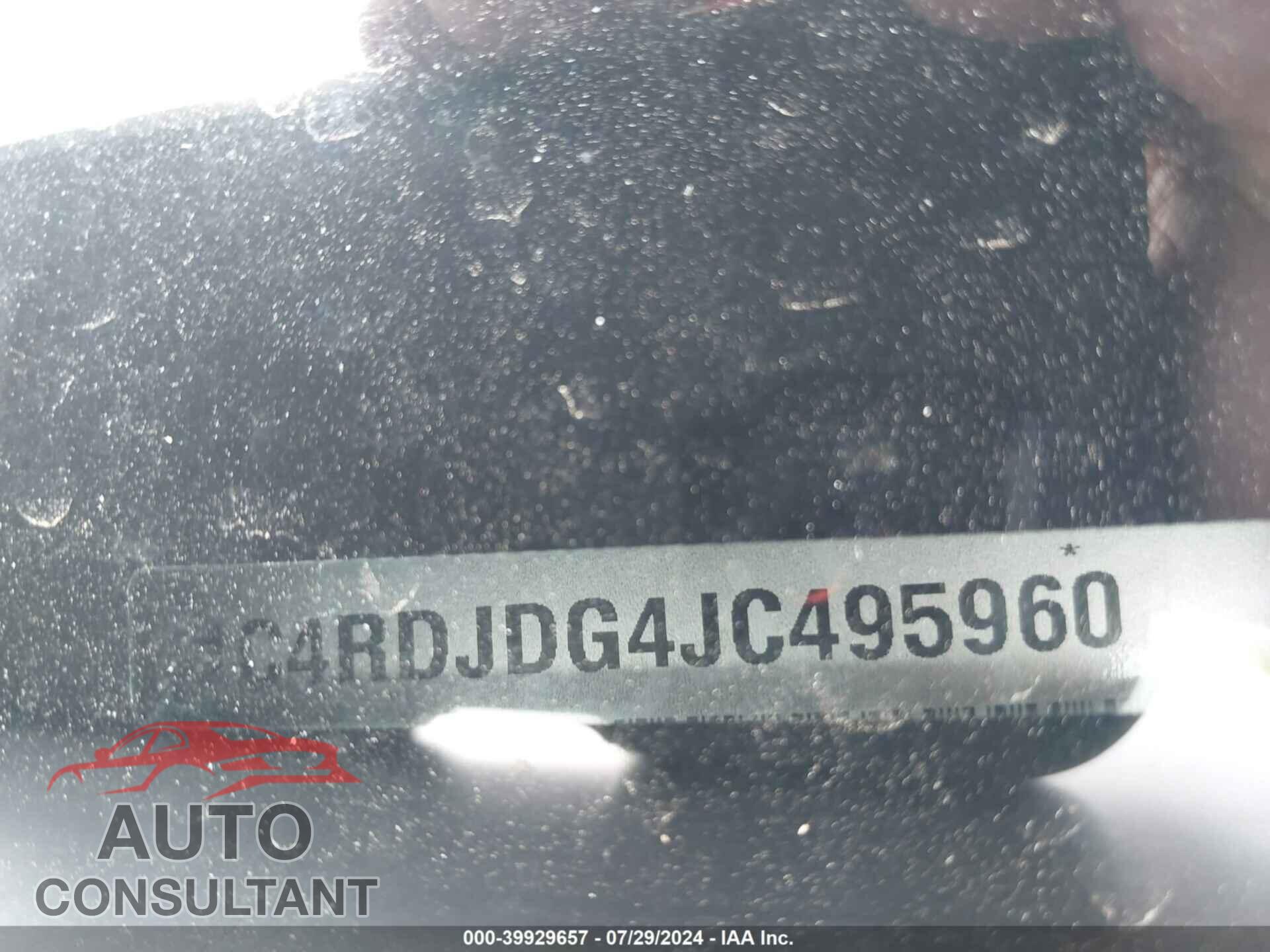 DODGE DURANGO 2018 - 1C4RDJDG4JC495960
