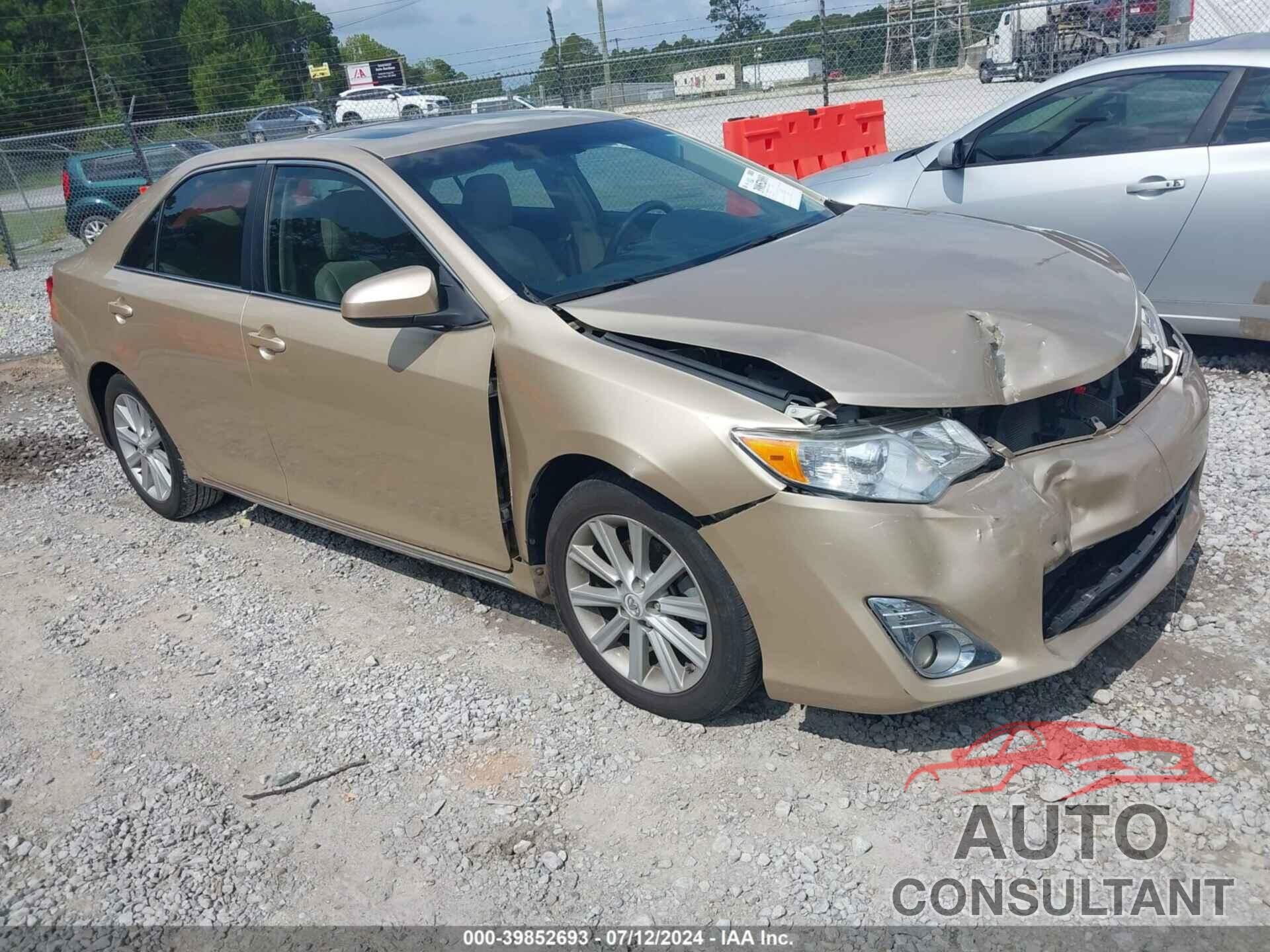 TOYOTA CAMRY 2012 - 4T4BF1FK2CR207252