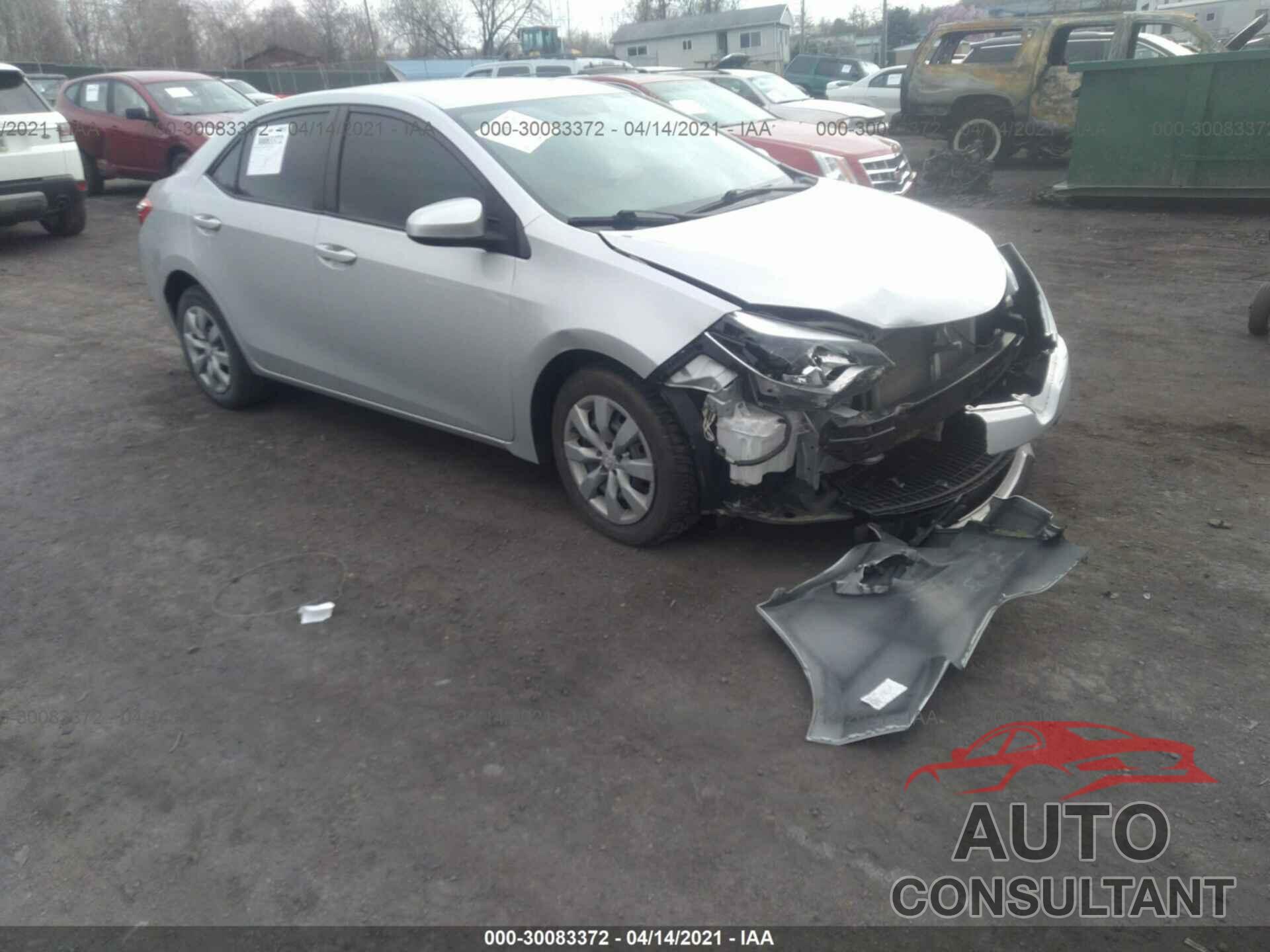 TOYOTA COROLLA 2016 - 2T1BURHE0GC623586