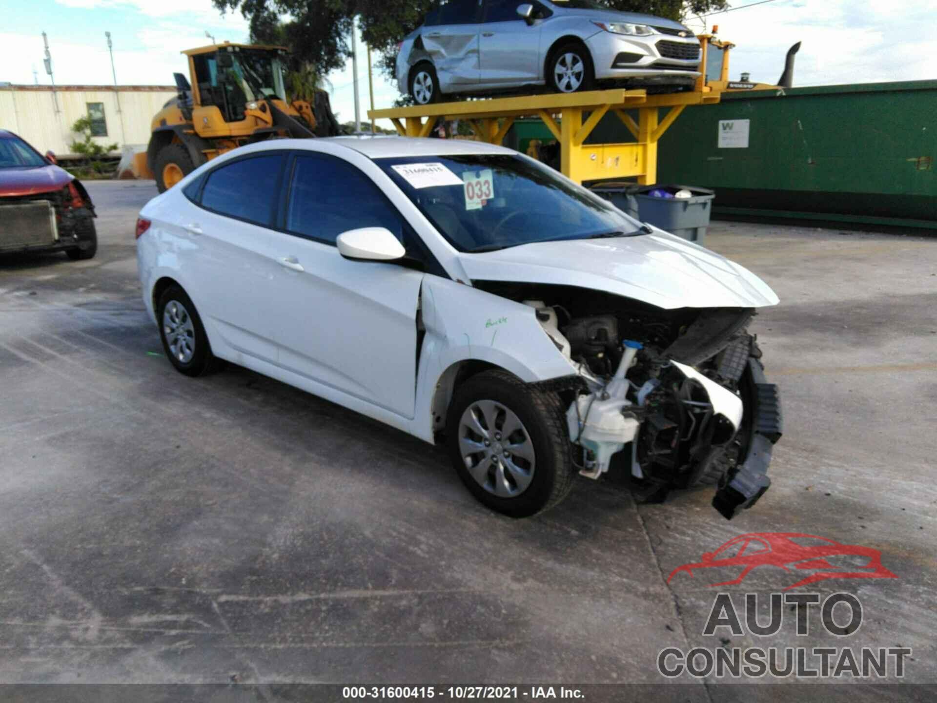 HYUNDAI ACCENT 2016 - KMHCT4AE4GU106648