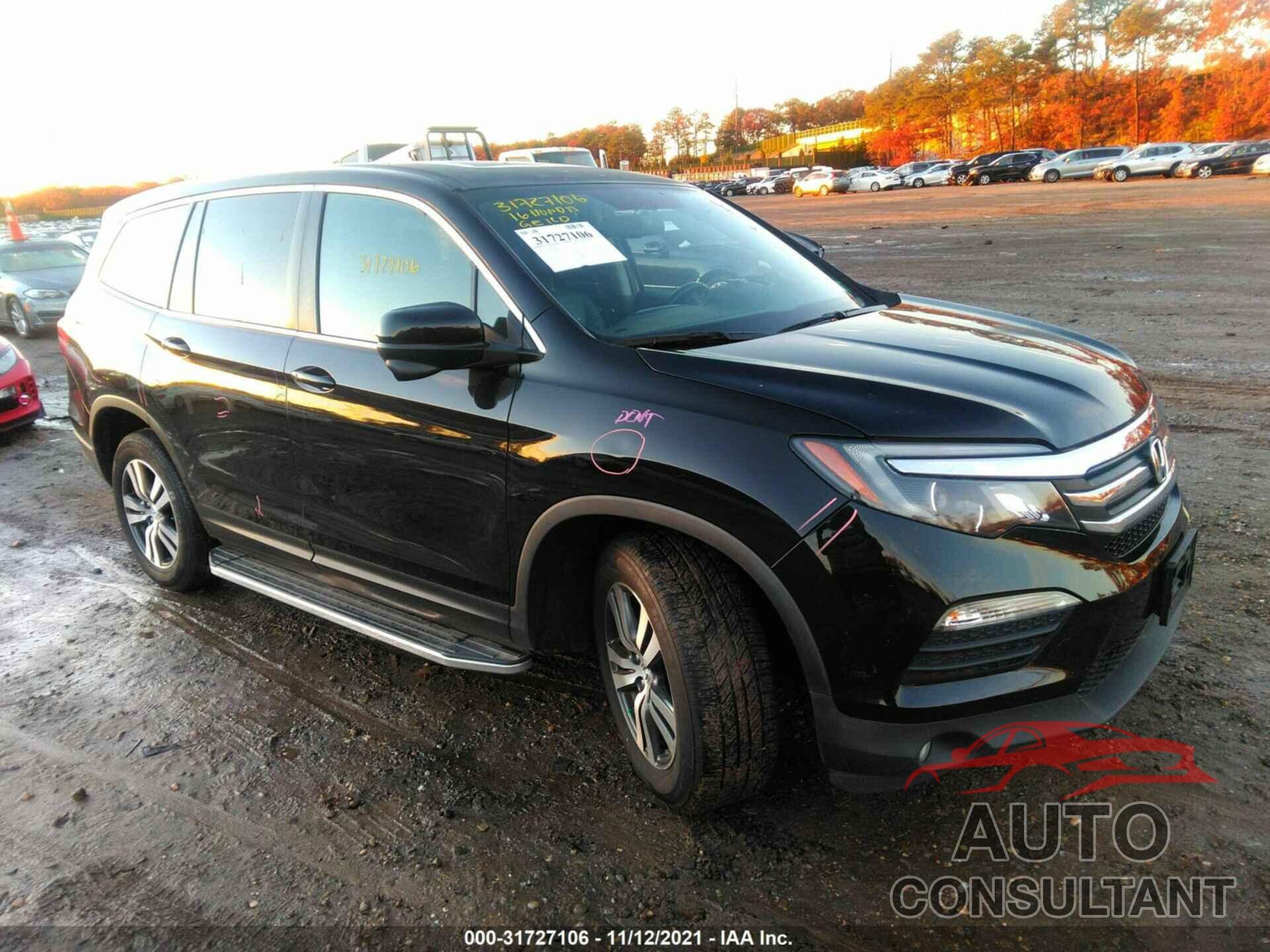 HONDA PILOT 2016 - 5FNYF6H86GB045342