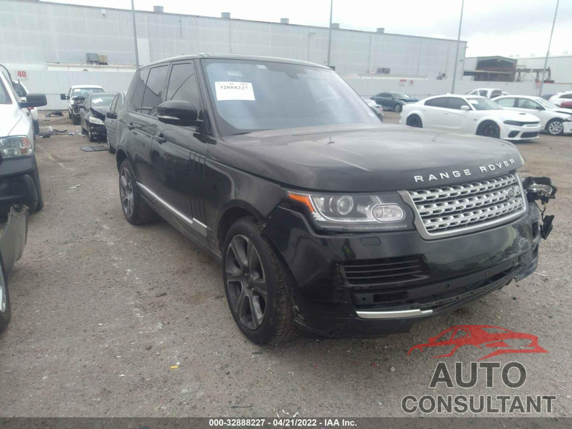 LAND ROVER RANGE ROVER 2016 - SALGS2EFXGA298555