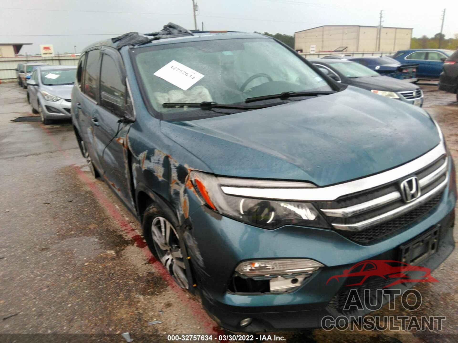 HONDA PILOT 2017 - 5FNYF5H57HB037011