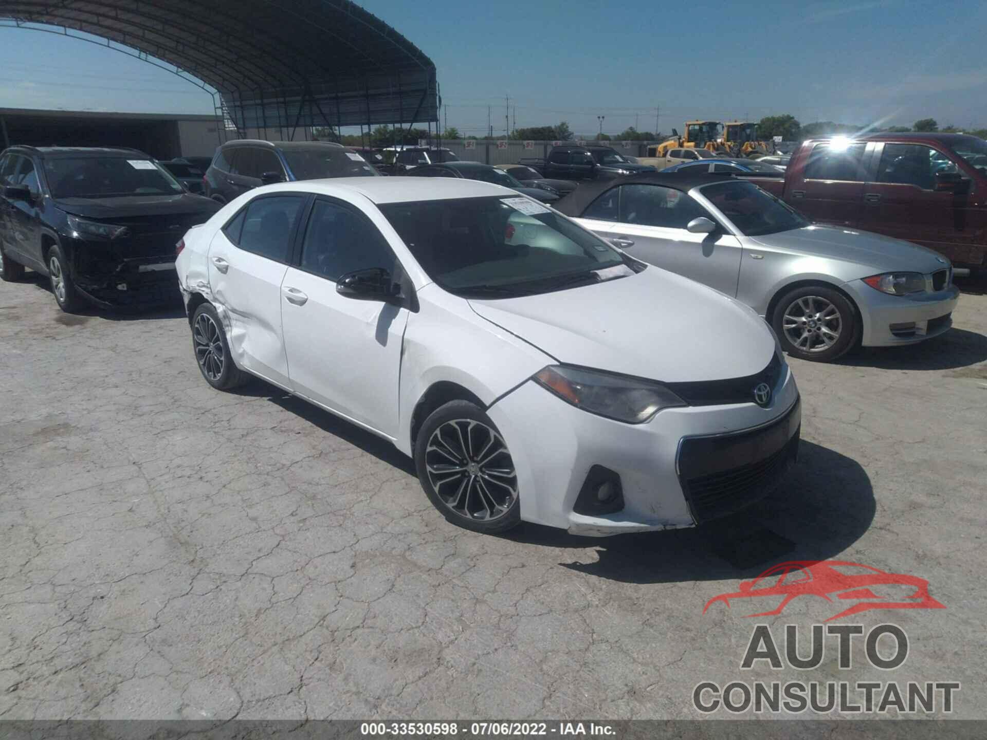 TOYOTA COROLLA 2016 - 5YFBURHE0GP537534