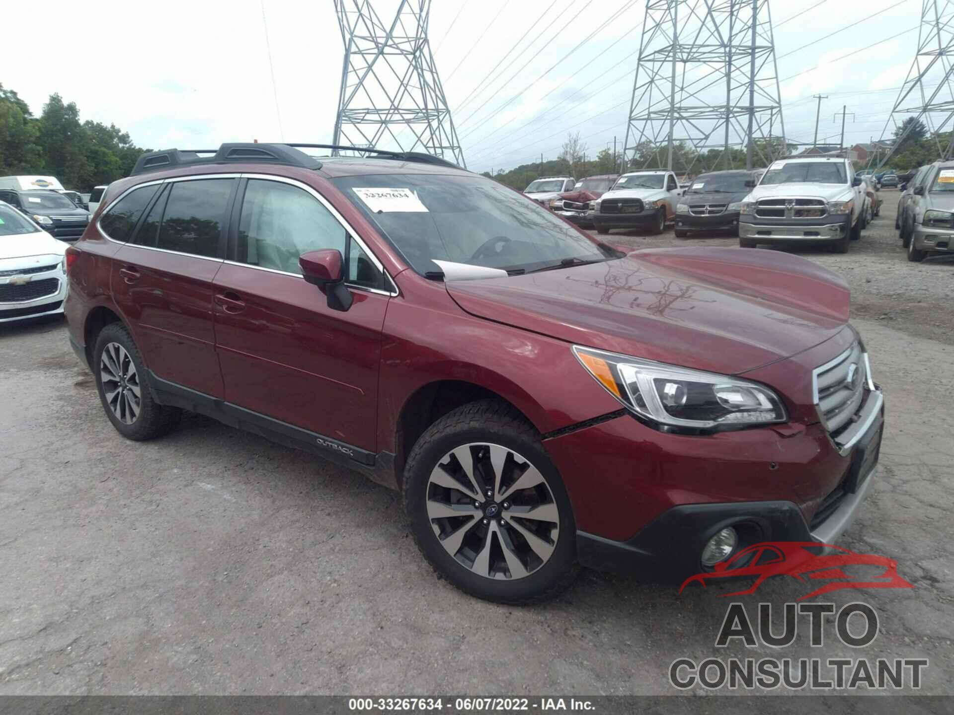SUBARU OUTBACK 2016 - 4S4BSANC6G3296514