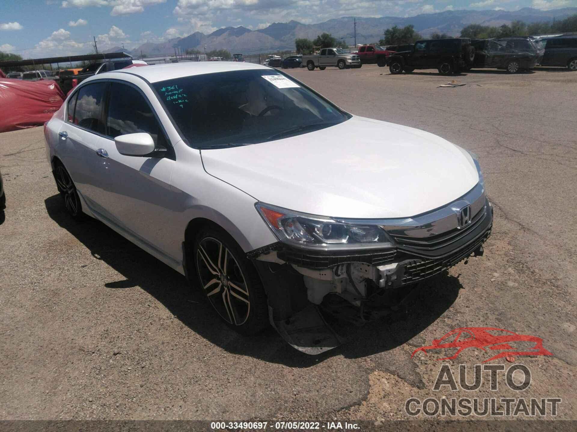 HONDA ACCORD SEDAN 2016 - 1HGCR2F55GA165727