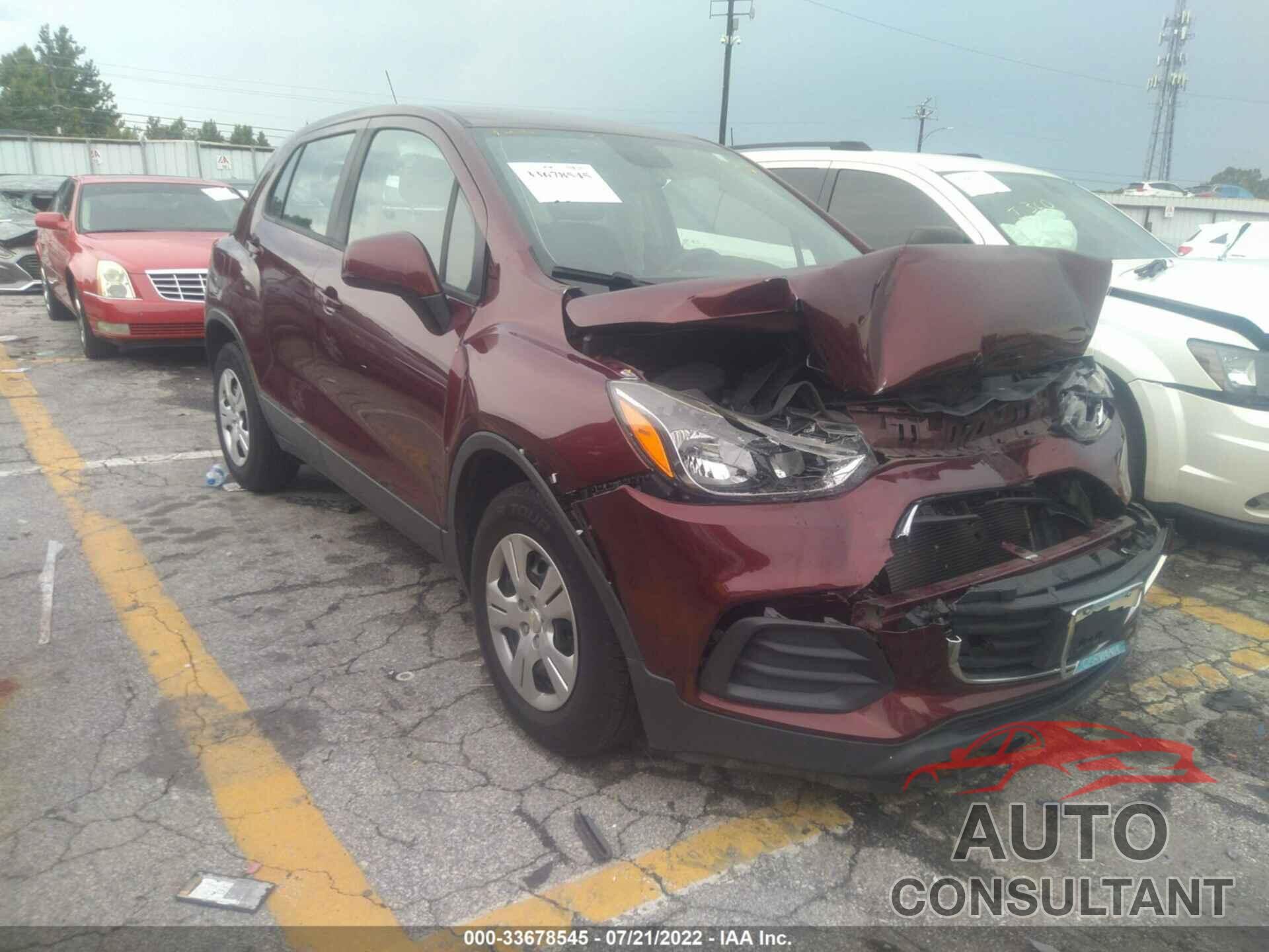 CHEVROLET TRAX 2017 - 3GNCJKSB9HL176930