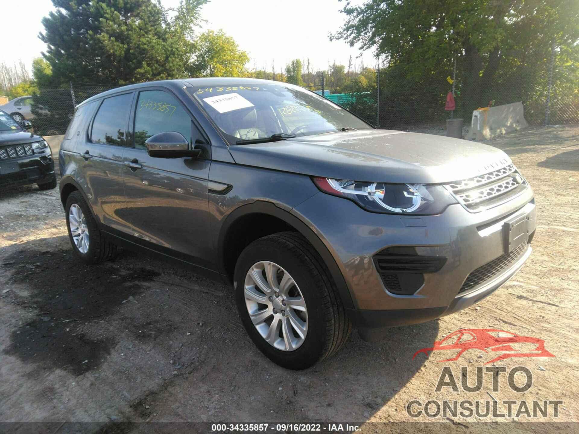 LAND ROVER DISCOVERY SPORT 2019 - SALCP2FX1KH789345