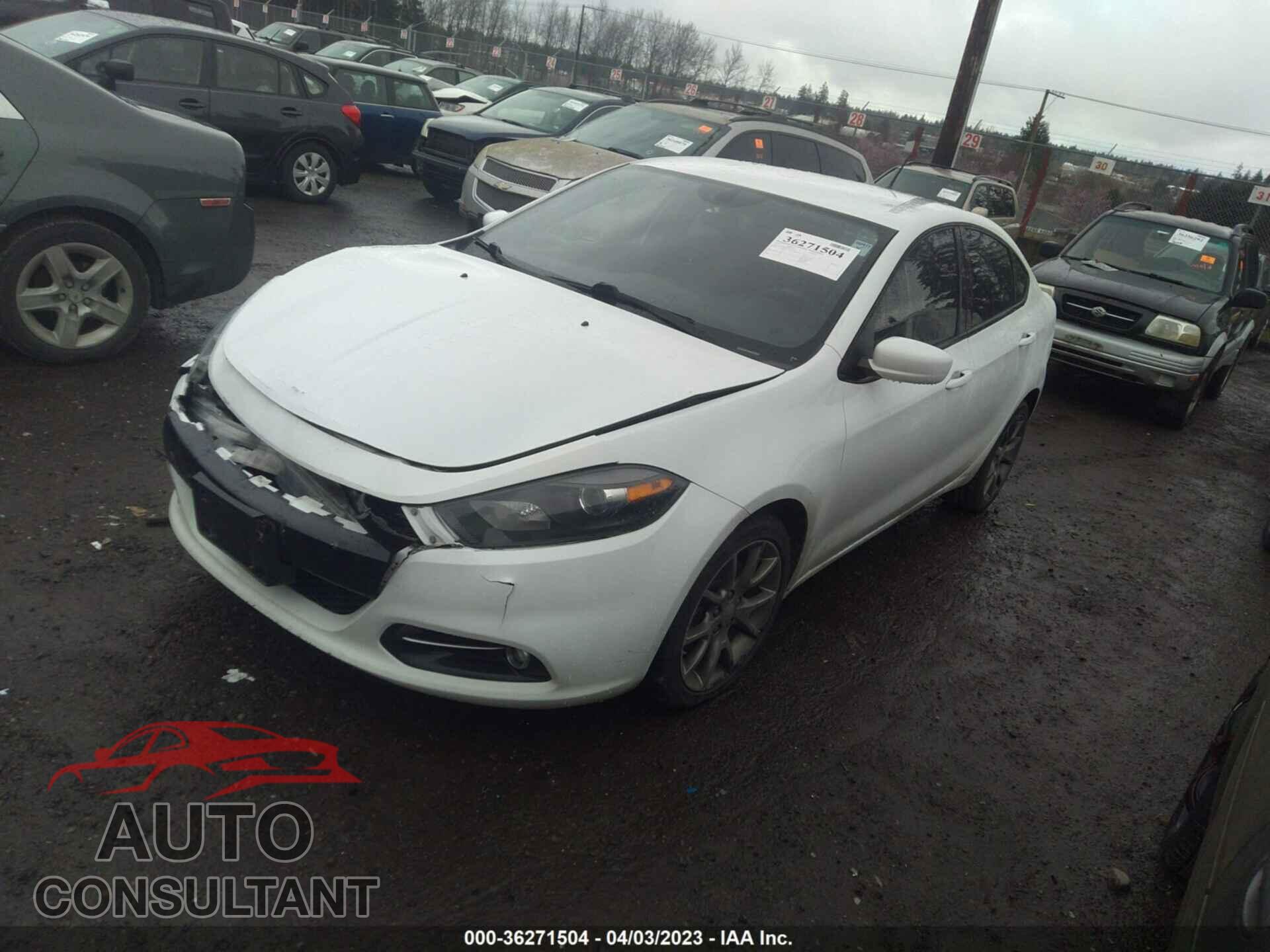 DODGE DART 2015 - 1C3CDFBB3FD165372