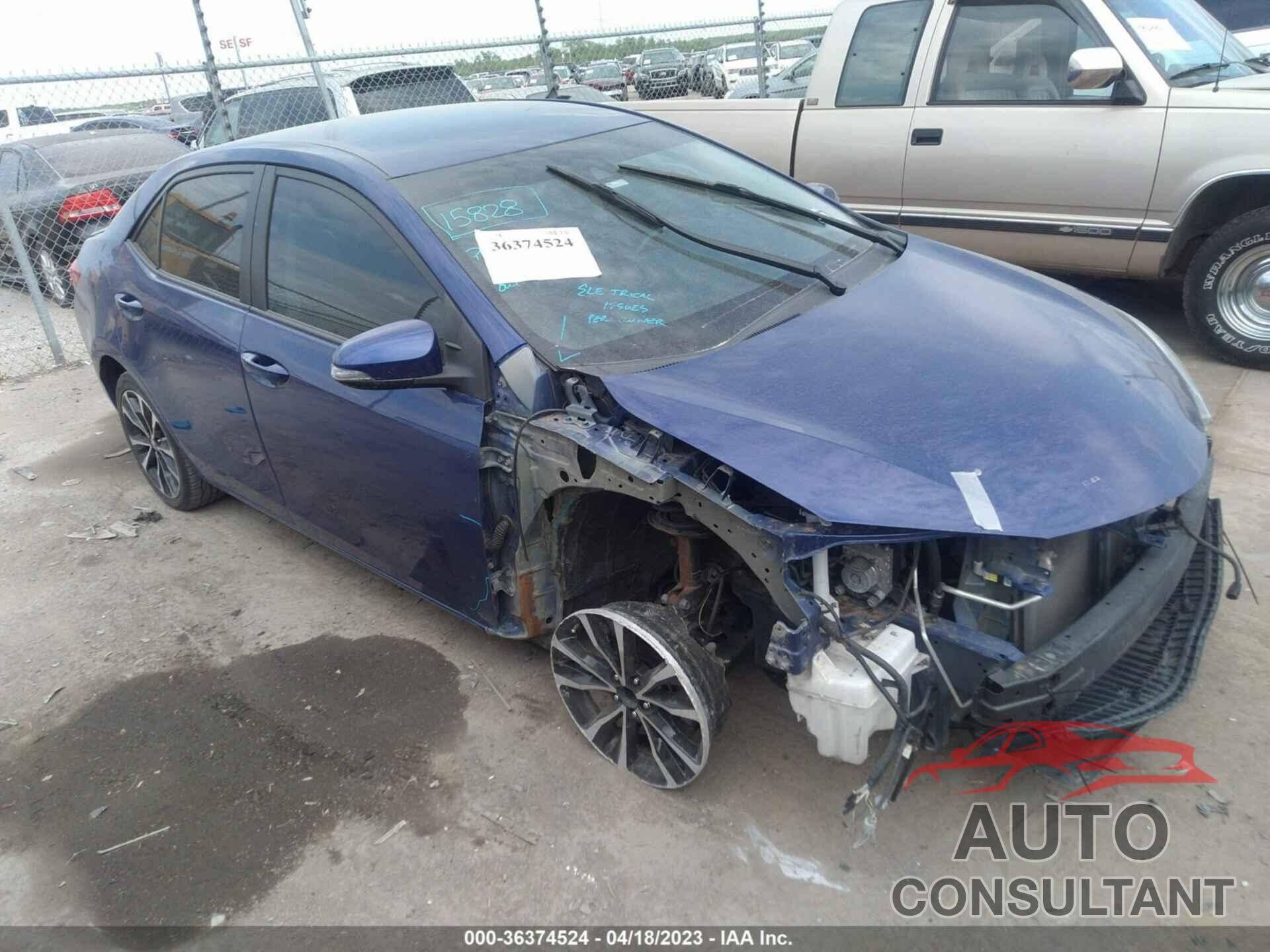 TOYOTA COROLLA 2018 - 5YFBURHE8JP810131