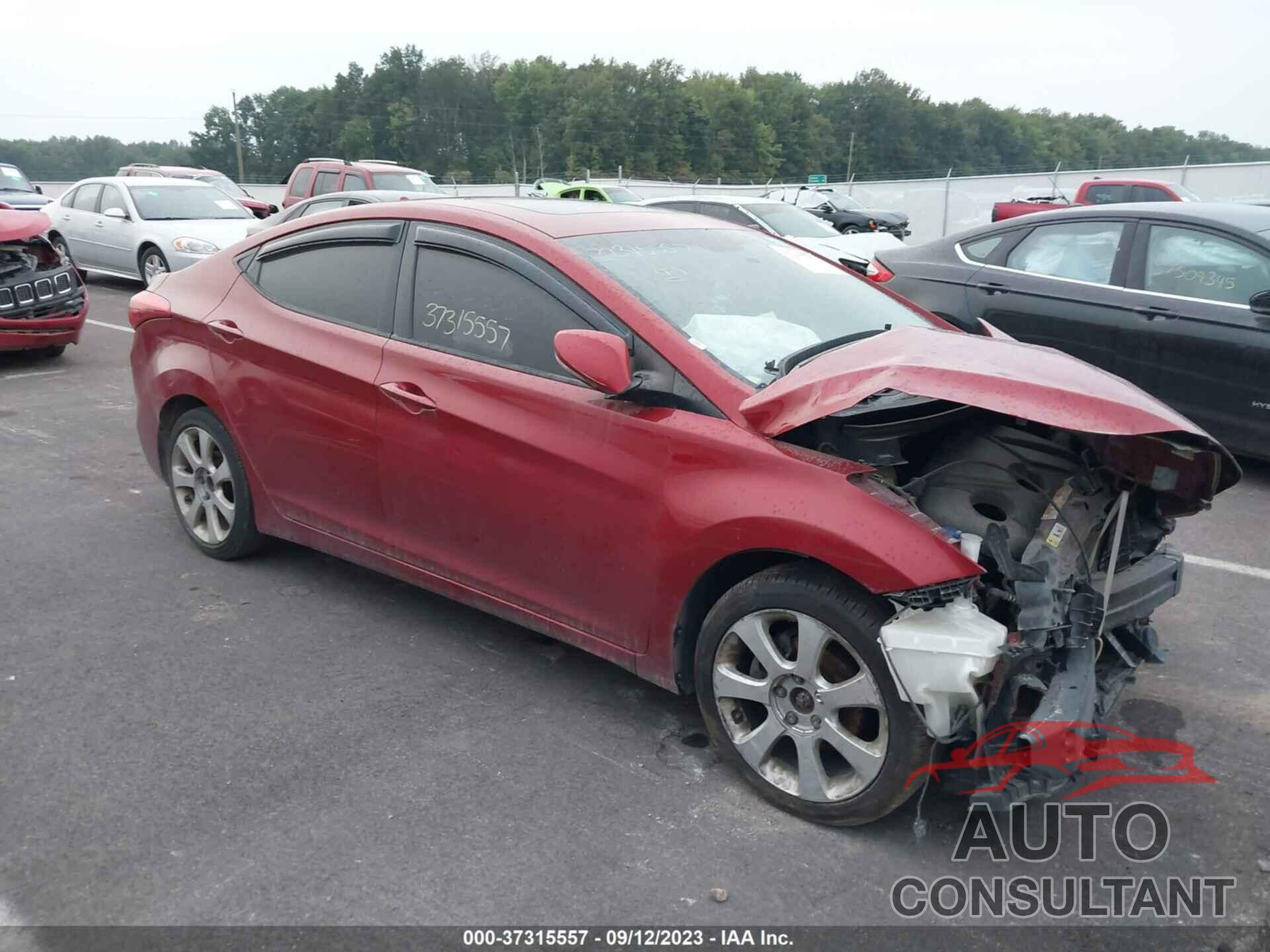 HYUNDAI ELANTRA 2012 - KMHDH4AE7CU312658