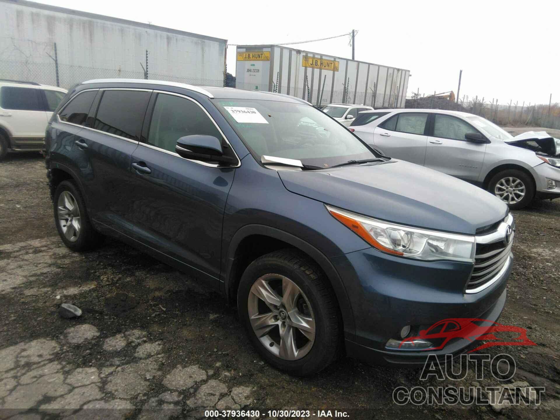 TOYOTA HIGHLANDER 2016 - 5TDDKRFHXGS297735