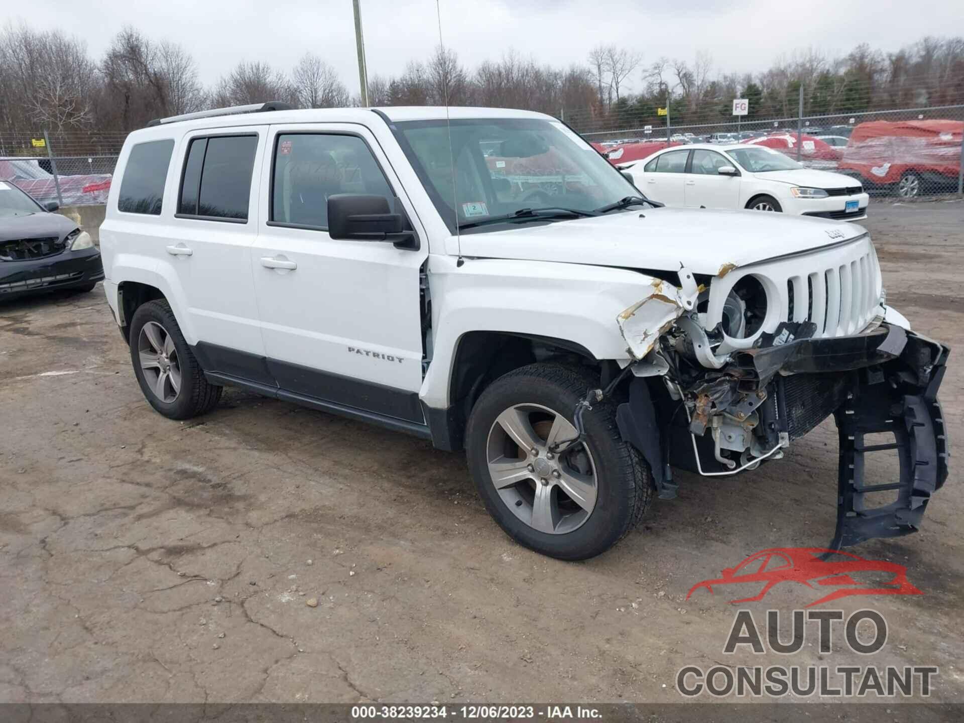 JEEP PATRIOT 2017 - 1C4NJRFB5HD165711