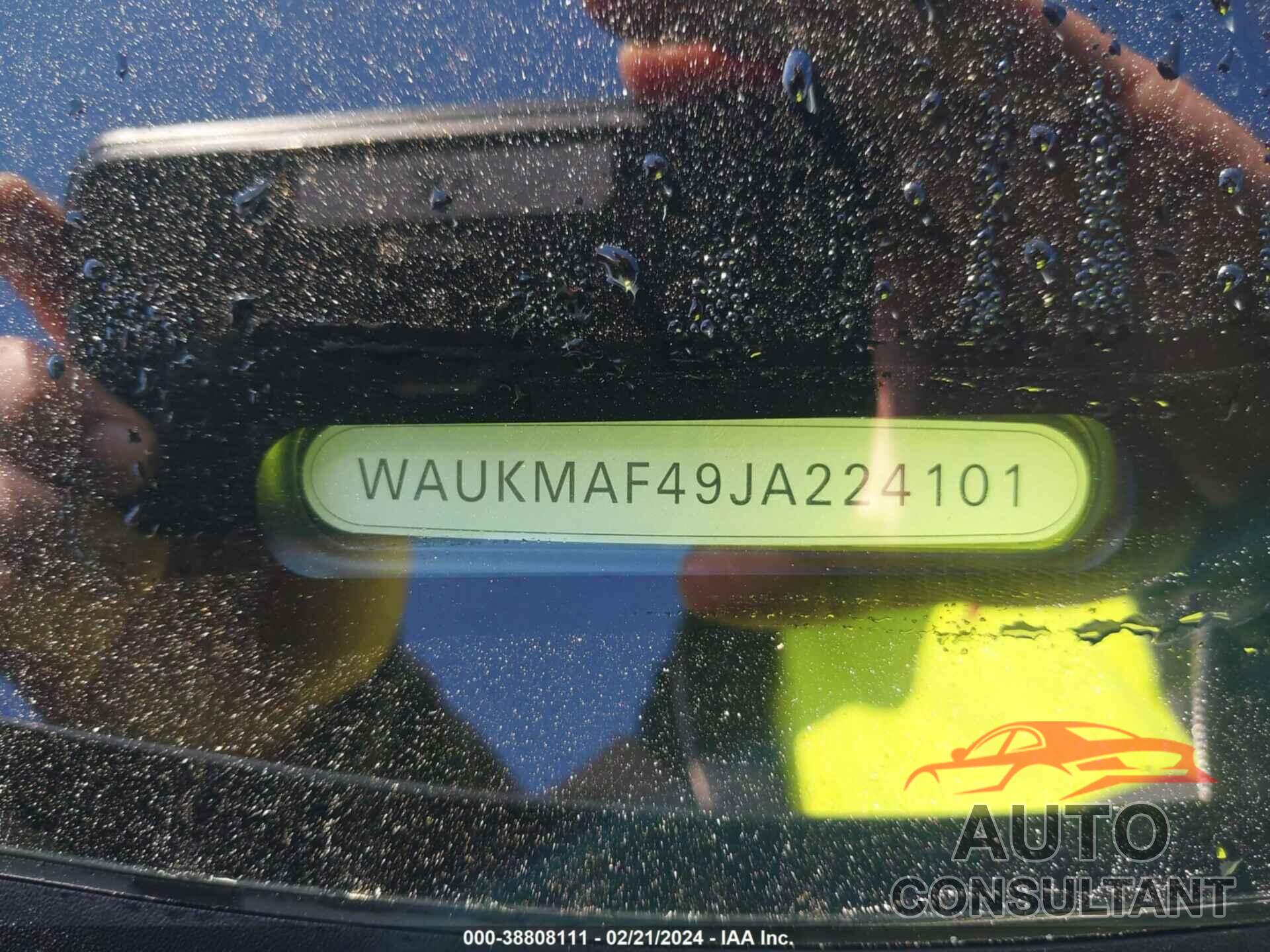 AUDI A4 2018 - WAUKMAF49JA224101