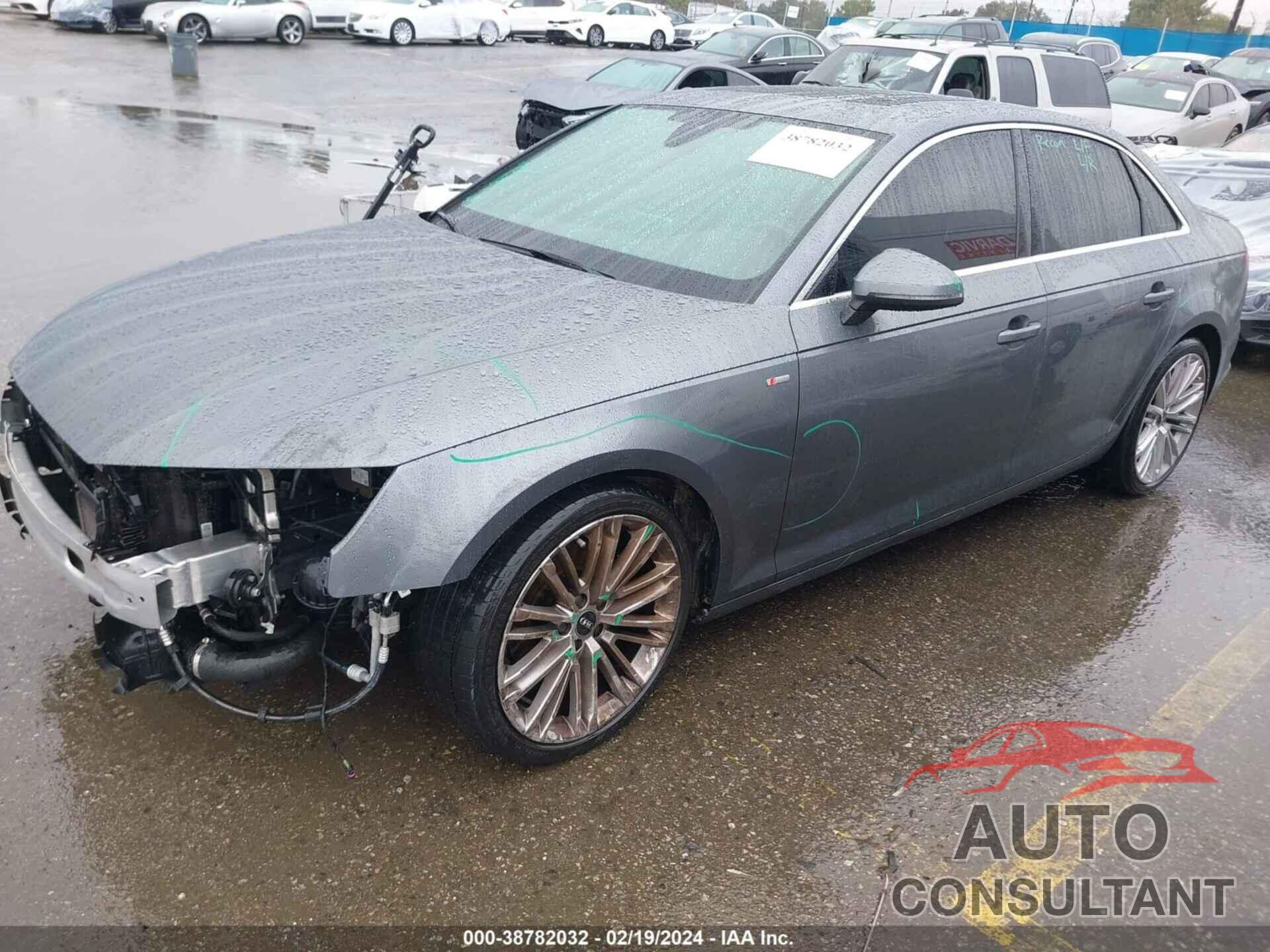 AUDI A4 2019 - WAUHMAF44KA008166