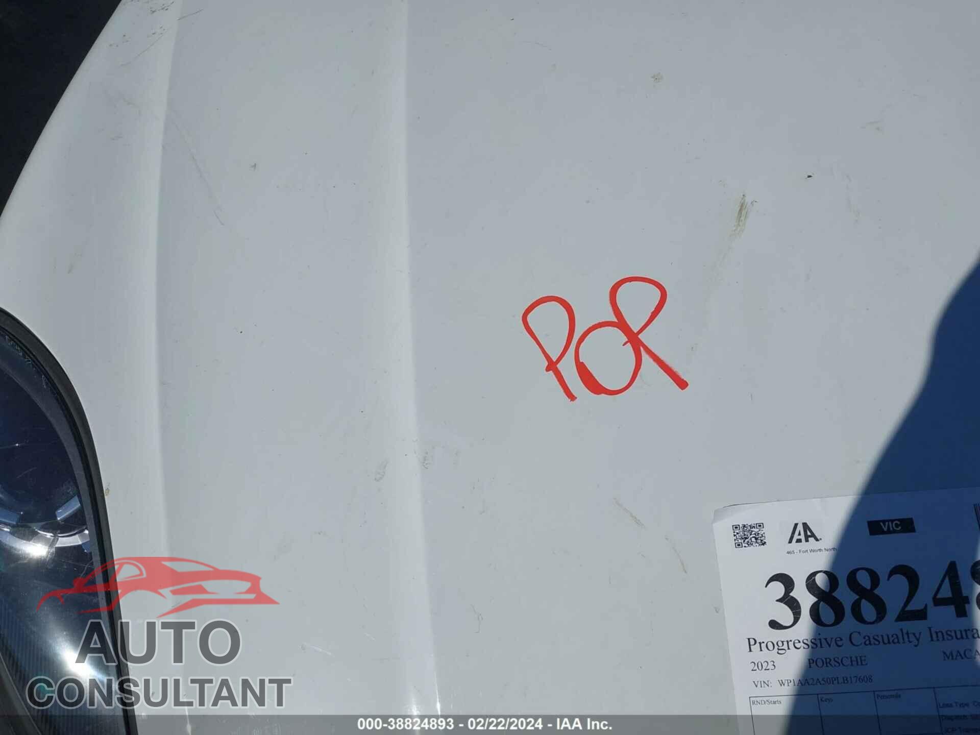 PORSCHE MACAN 2023 - WP1AA2A50PLB17608