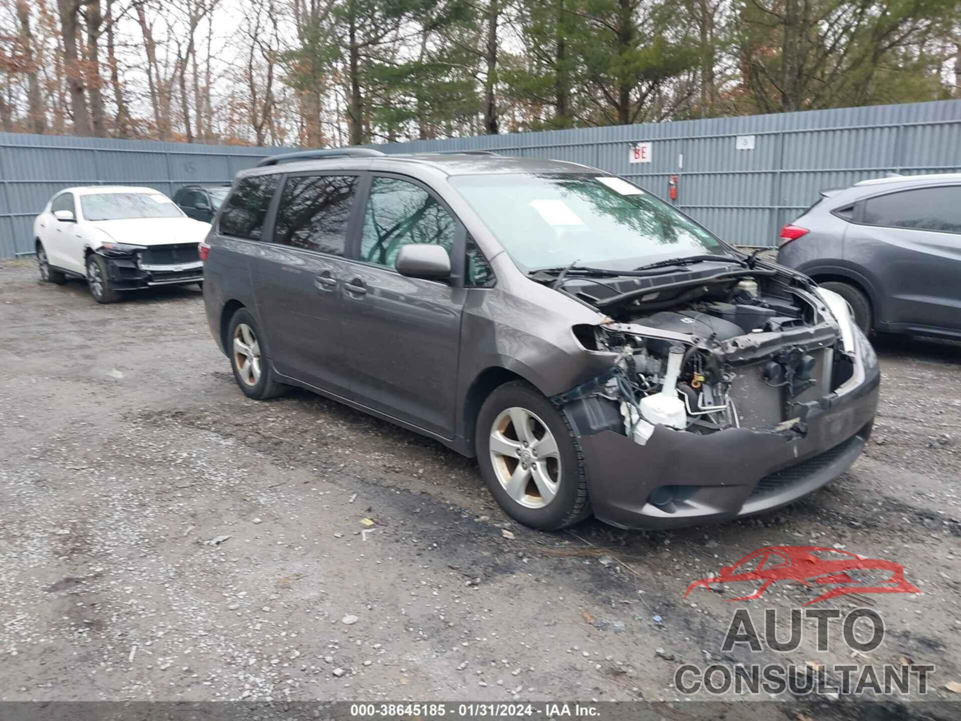 TOYOTA SIENNA 2017 - 5TDKZ3DC1HS865363