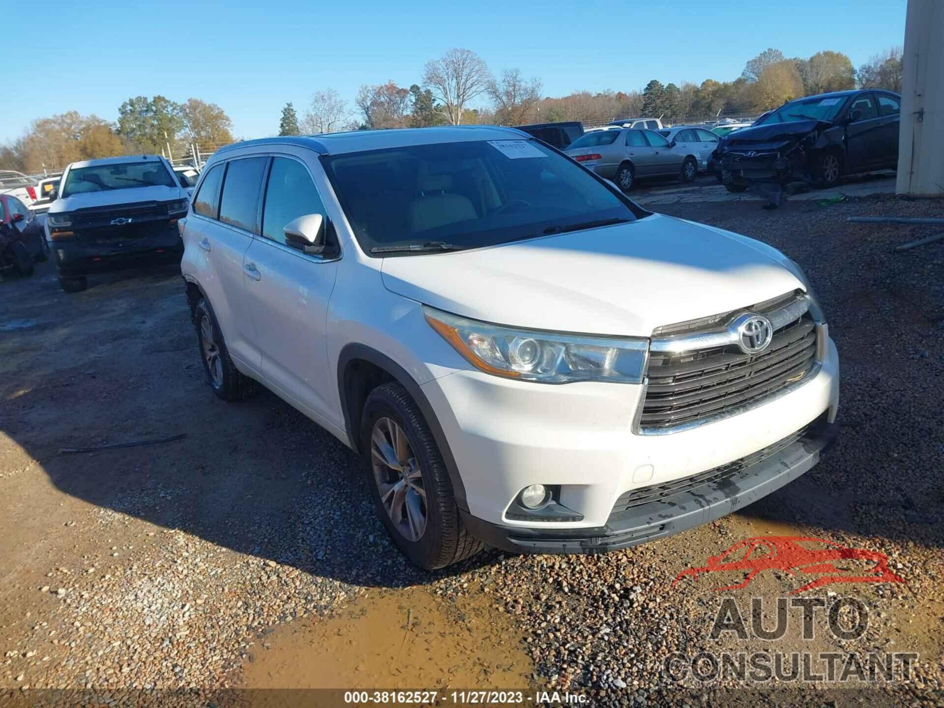 TOYOTA HIGHLANDER 2015 - 5TDKKRFH2FS078791