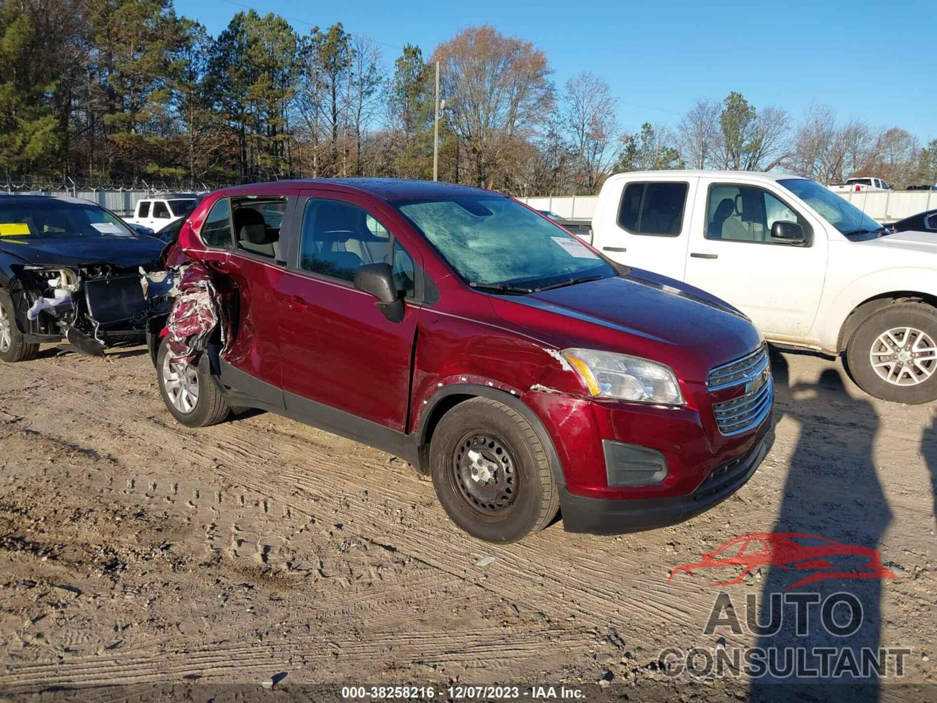 CHEVROLET TRAX 2016 - 3GNCJKSB6GL246883