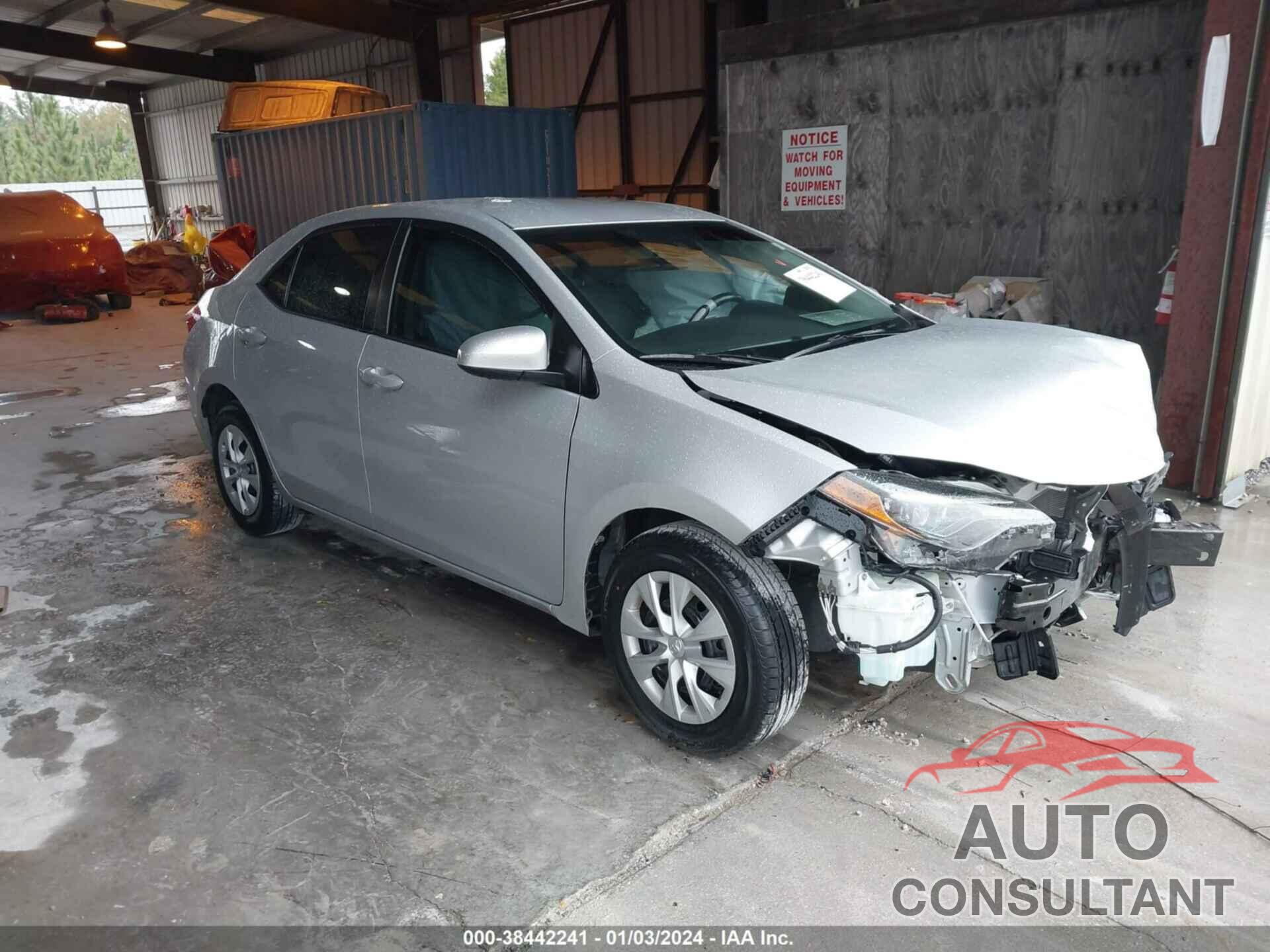 TOYOTA COROLLA 2018 - 2T1BURHE5JC041698