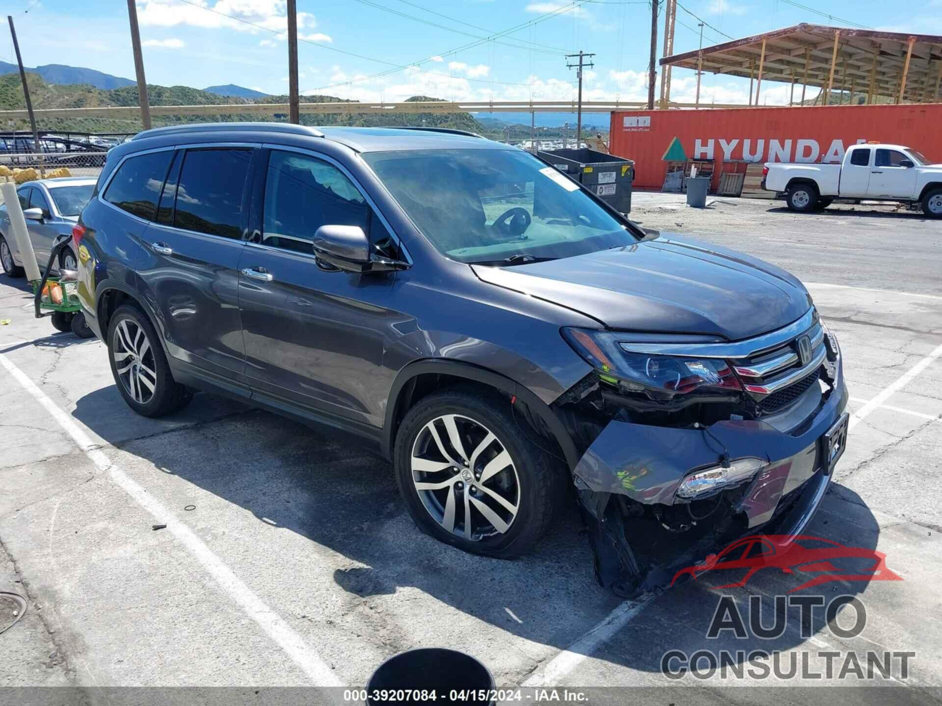 HONDA PILOT 2016 - 5FNYF6H92GB067931