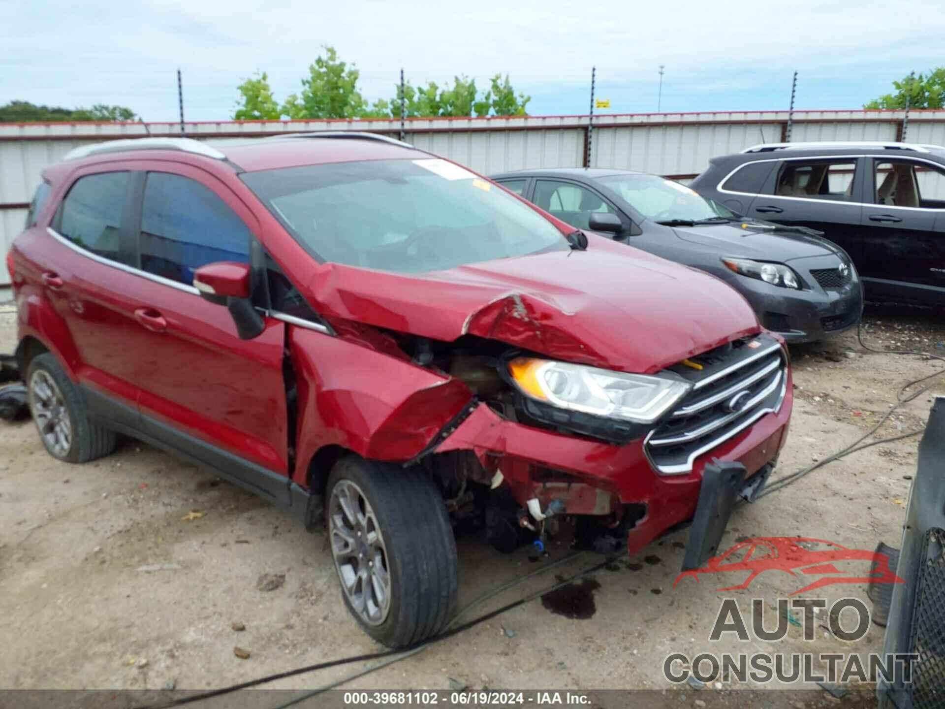 FORD ECOSPORT 2019 - MAJ6S3KL4KC260339