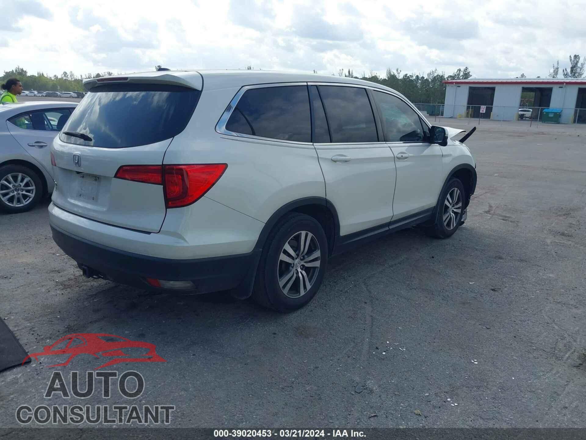 HONDA PILOT 2016 - 5FNYF5H51GB016153