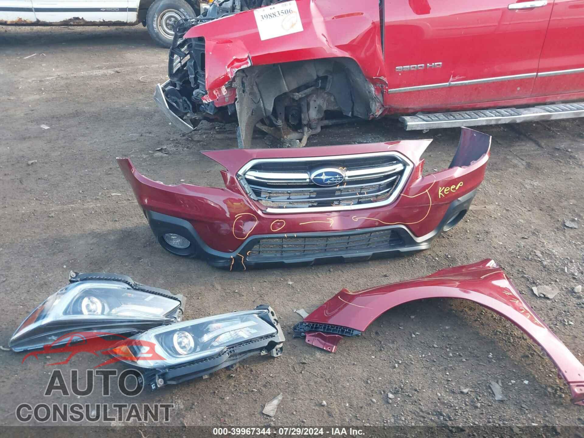 SUBARU OUTBACK 2018 - 4S4BSANC2J3248564