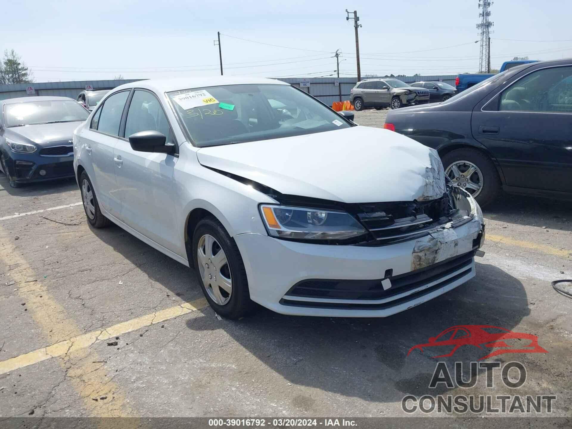 VOLKSWAGEN JETTA 2016 - 3VW267AJ1GM337644