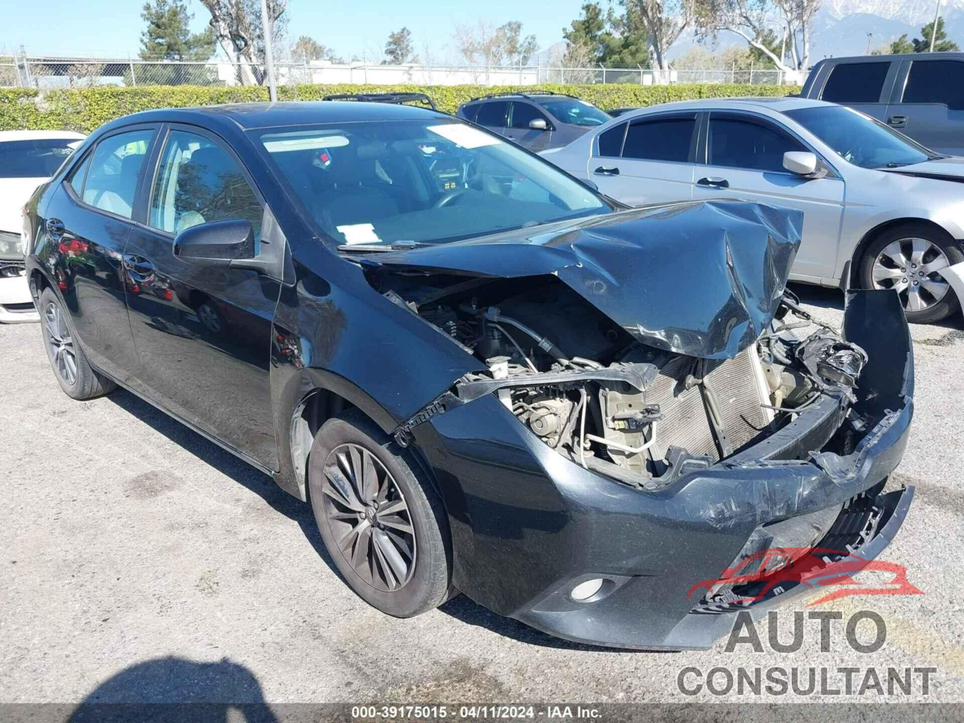 TOYOTA COROLLA 2016 - 5YFBURHE7GP475453