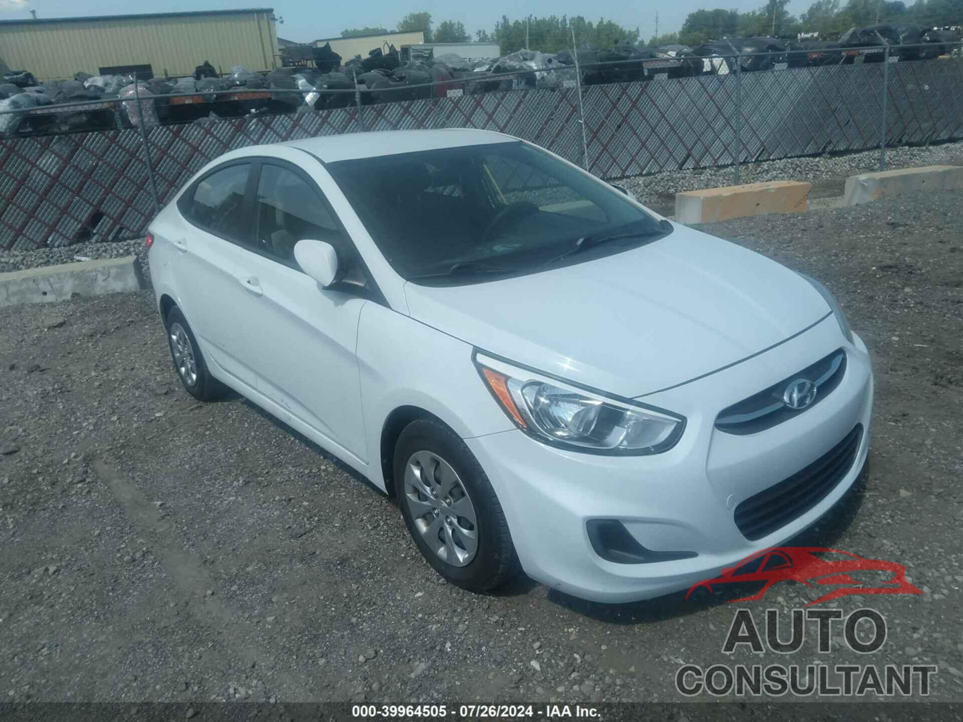 HYUNDAI ACCENT 2017 - KMHCT4AE5HU369149