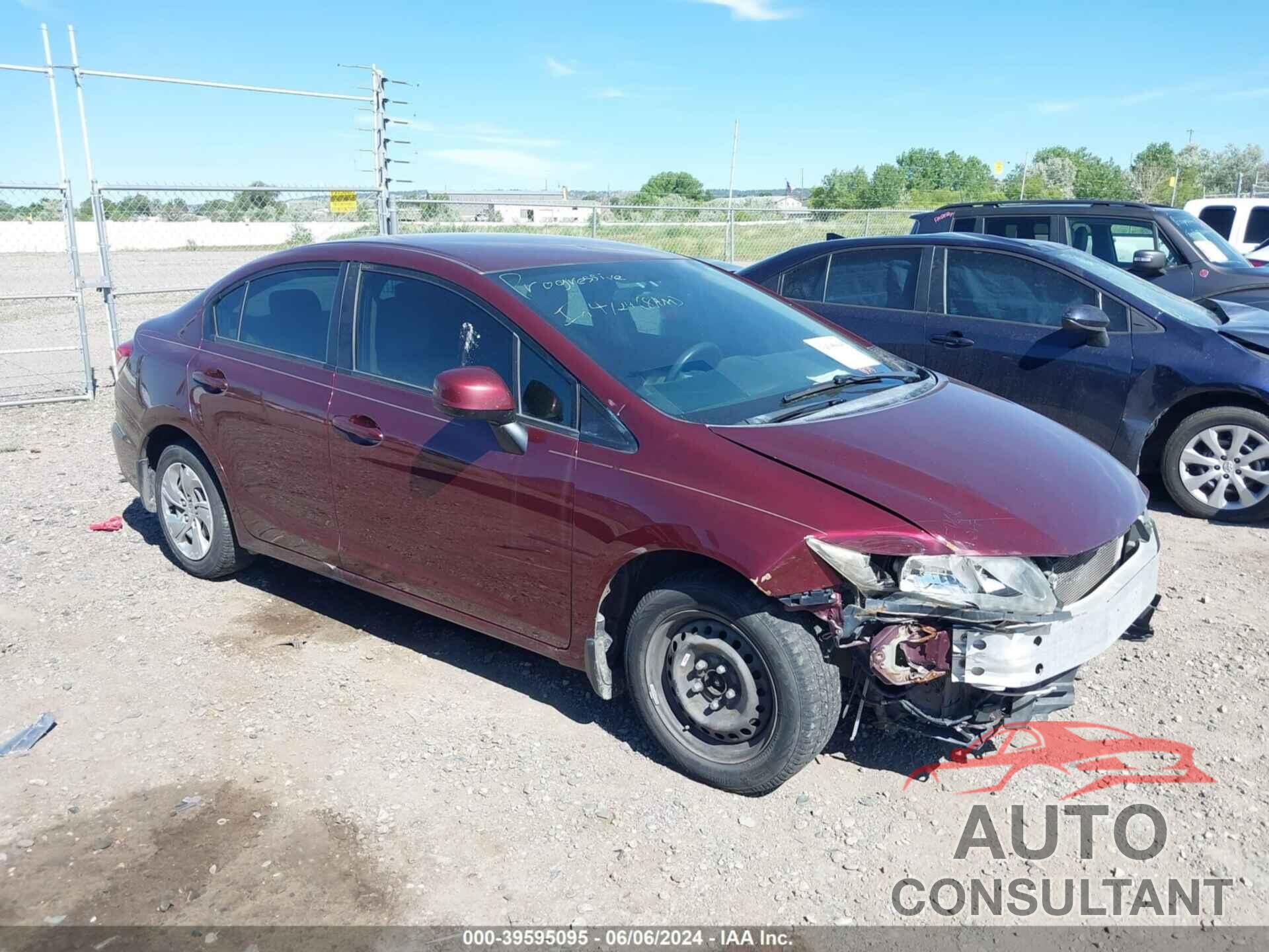HONDA CIVIC 2013 - 2HGFB2F5XDH585076
